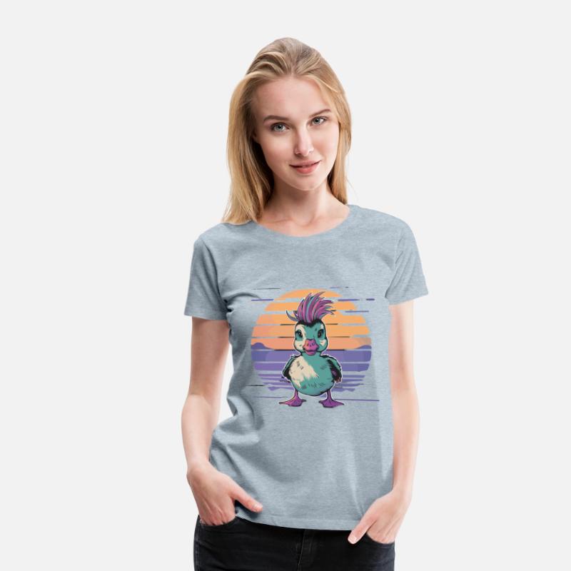 Duck Punk Style Sunset Vibes