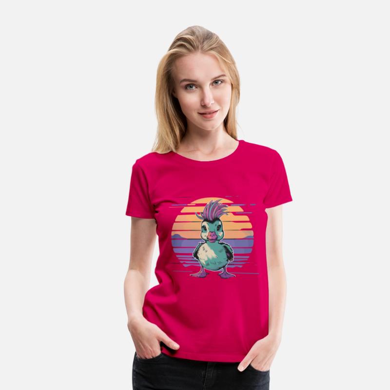 Duck Punk Style Sunset Vibes