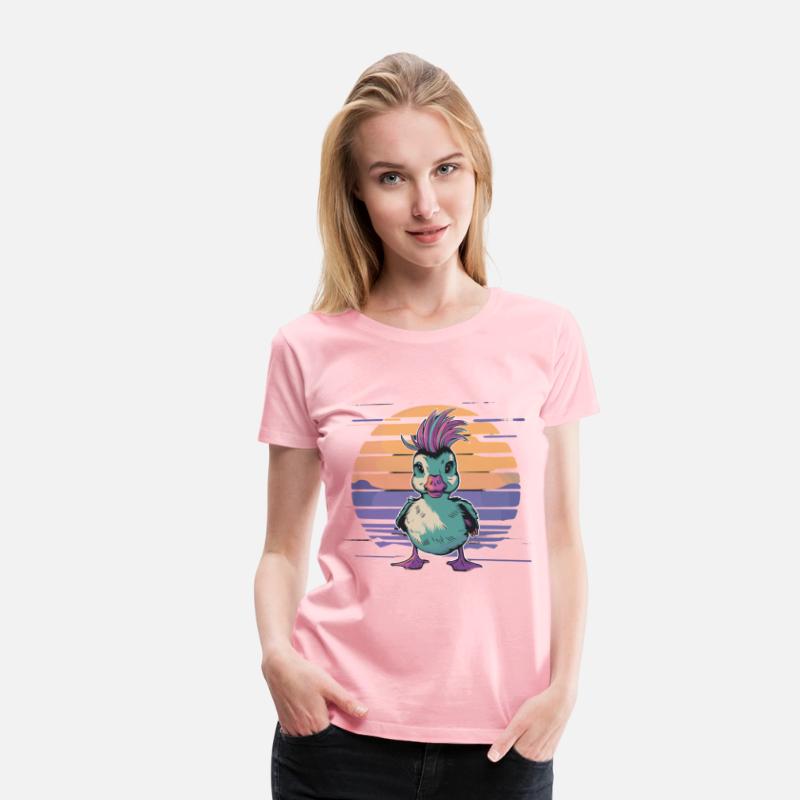 Duck Punk Style Sunset Vibes