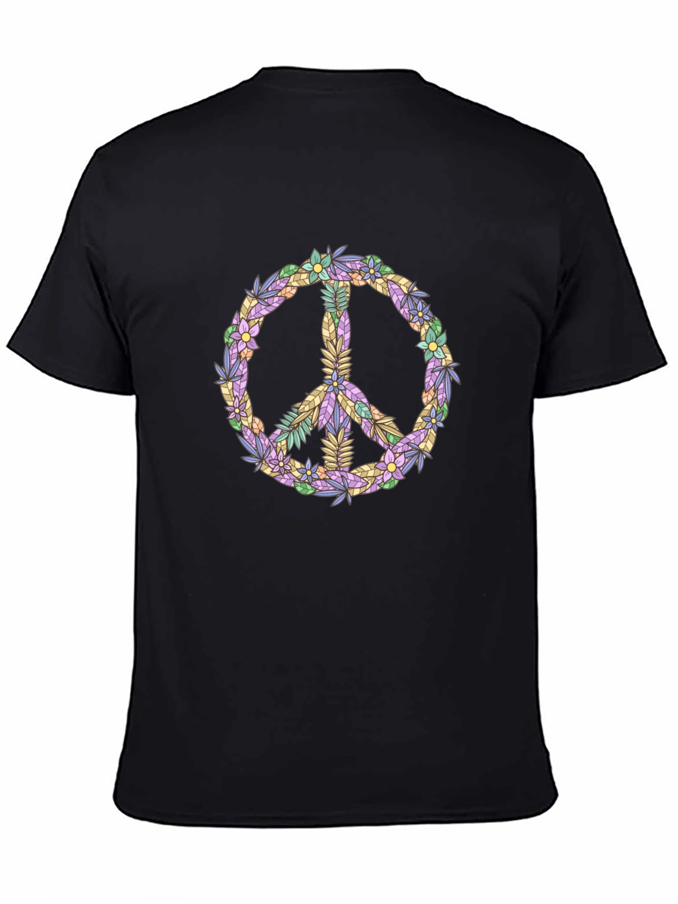 Floral Peace Sign Graphic Tee