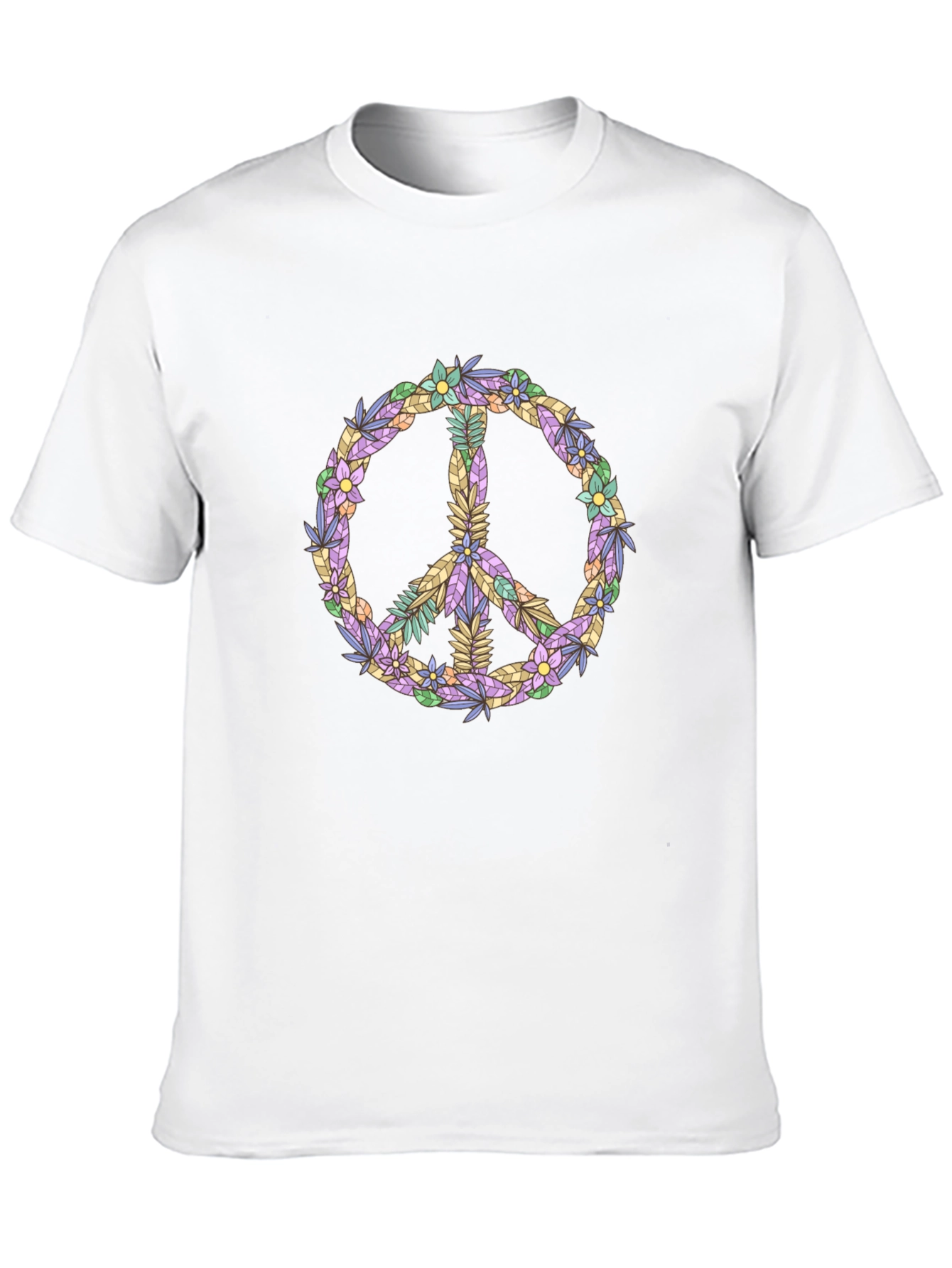 Floral Peace Sign Graphic Tee