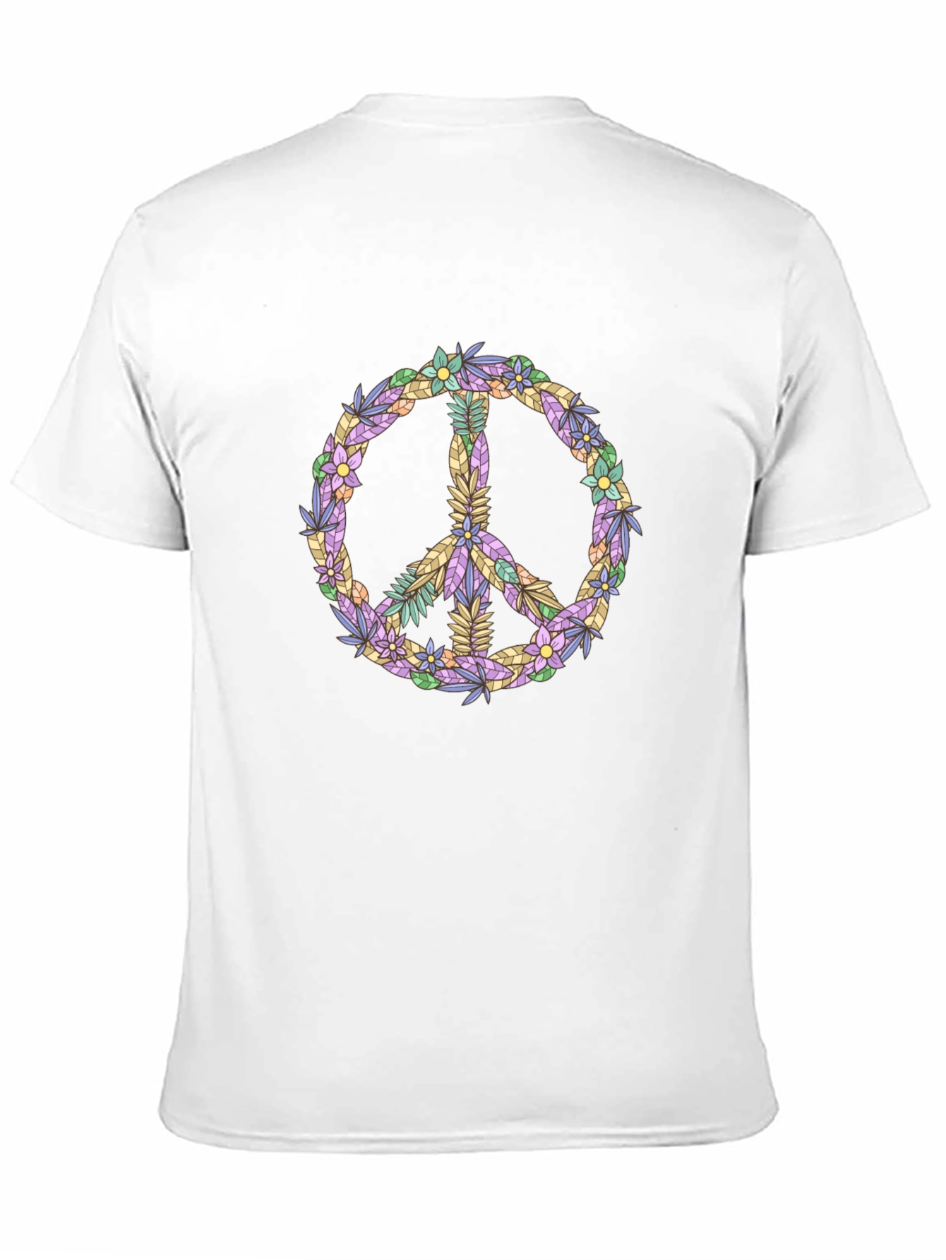 Floral Peace Sign Graphic Tee