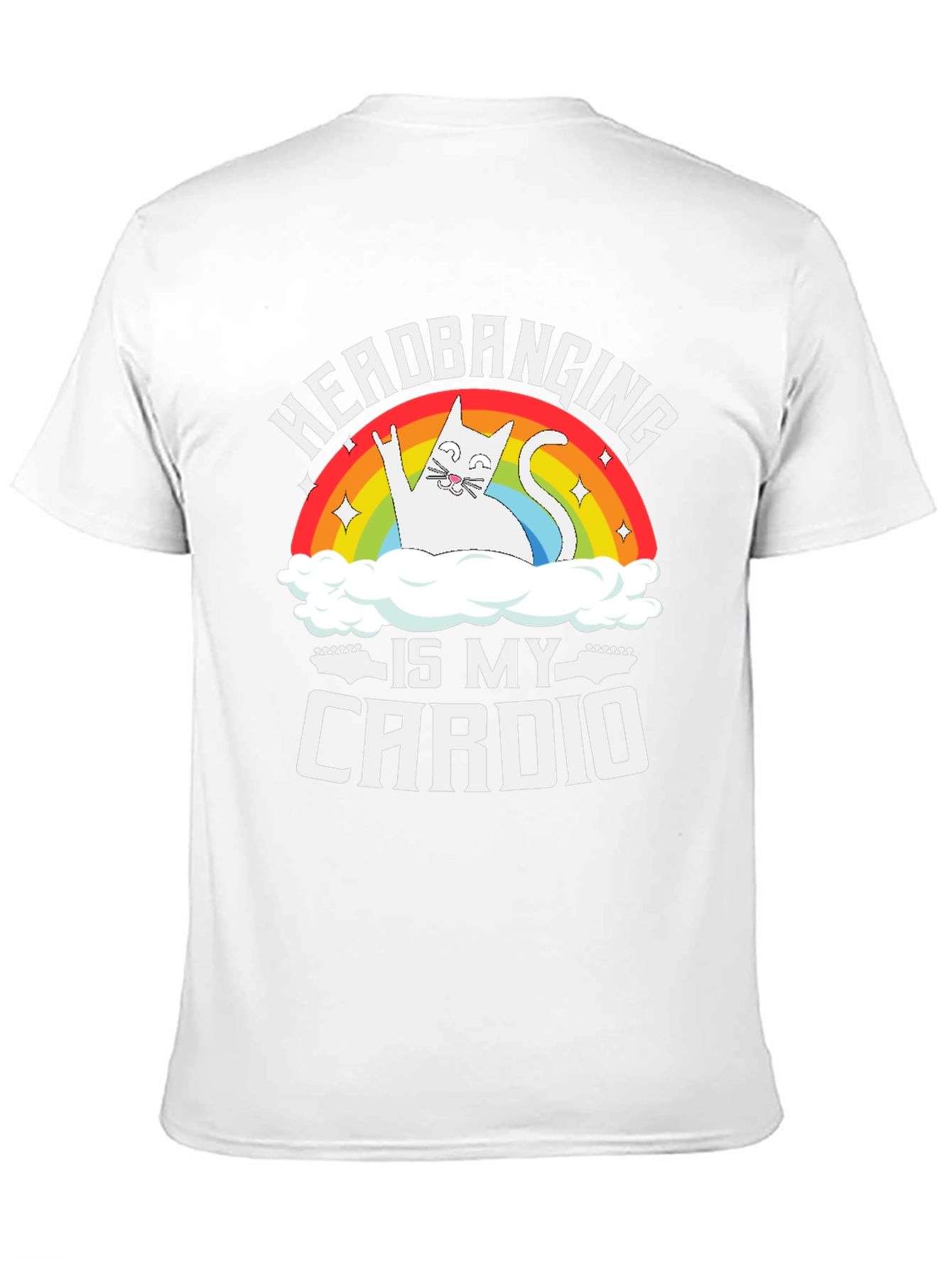 Headbanging Is My Cardio Funny Cat T-Shirt