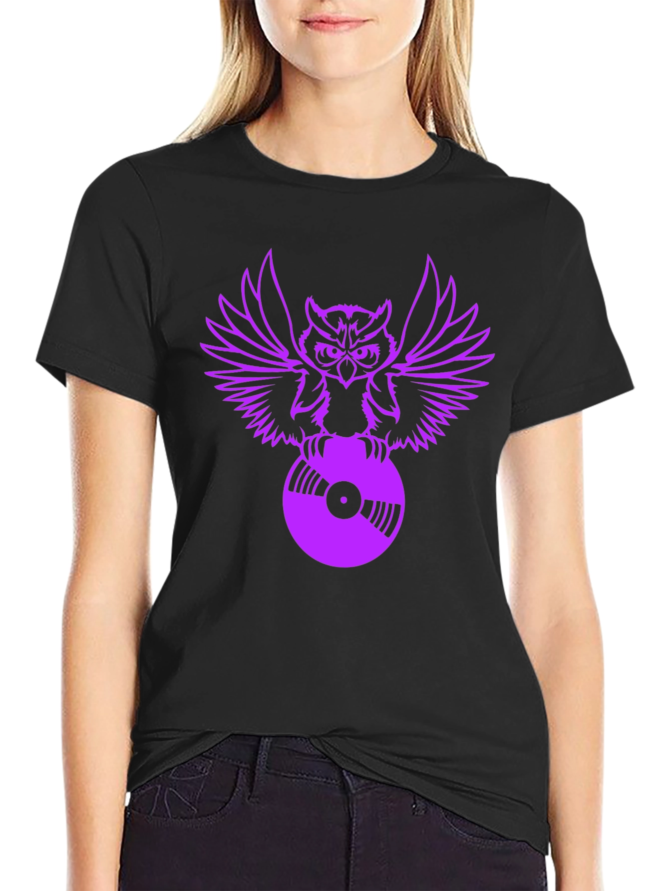 Owl DJ Graphic T-Shirt - Cool Music Lover Tee