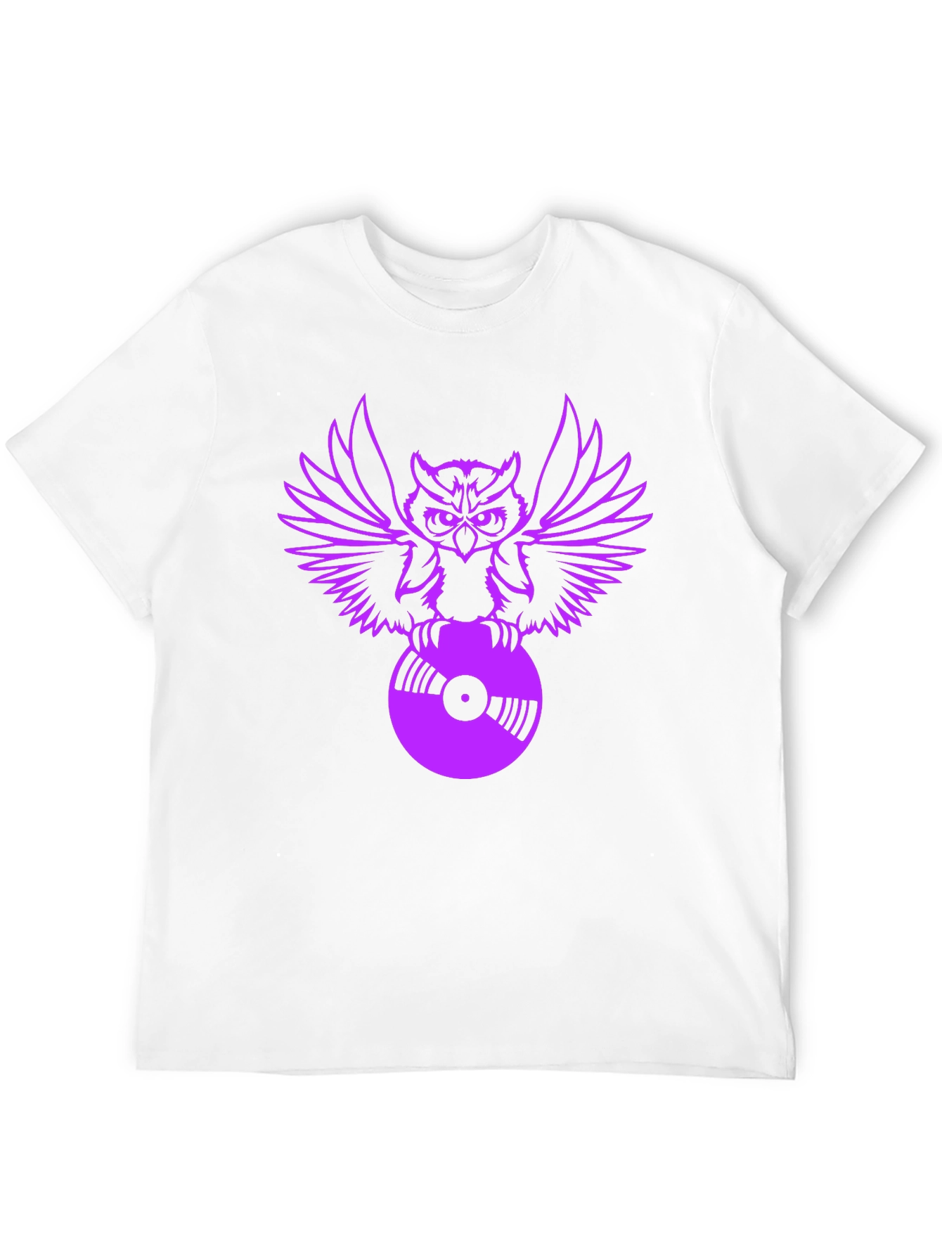 Owl DJ Graphic T-Shirt - Cool Music Lover Tee