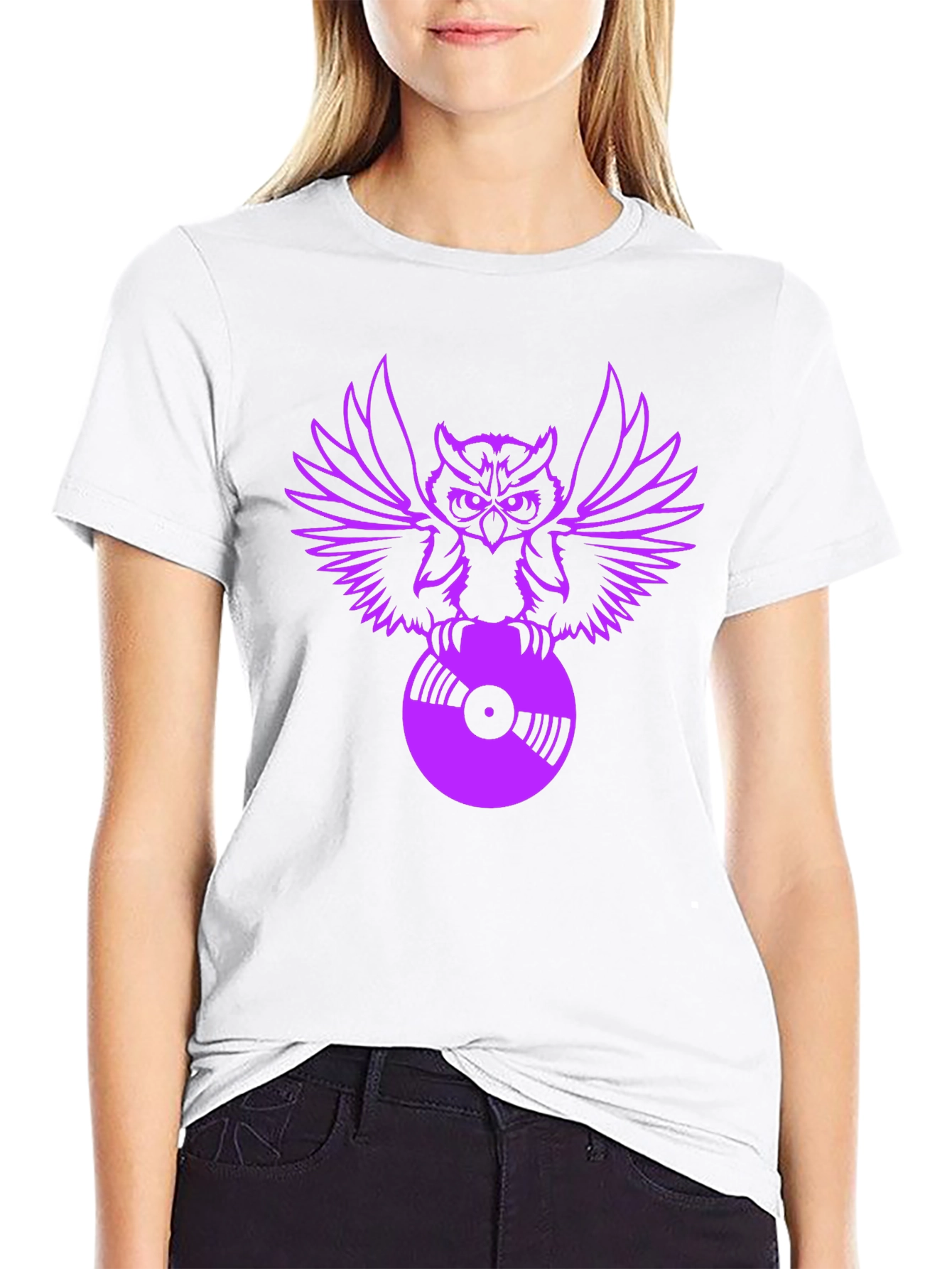 Owl DJ Graphic T-Shirt - Cool Music Lover Tee