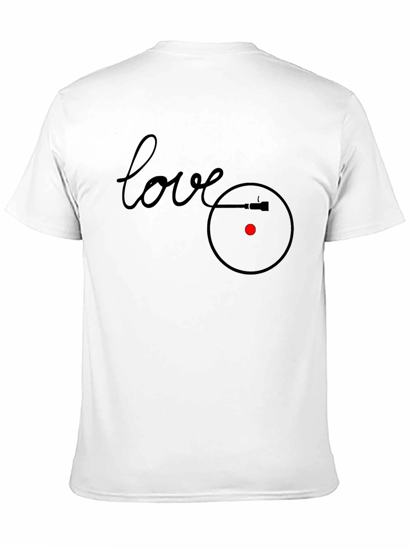Love Vinyl Record Player Graphic T-Shirt