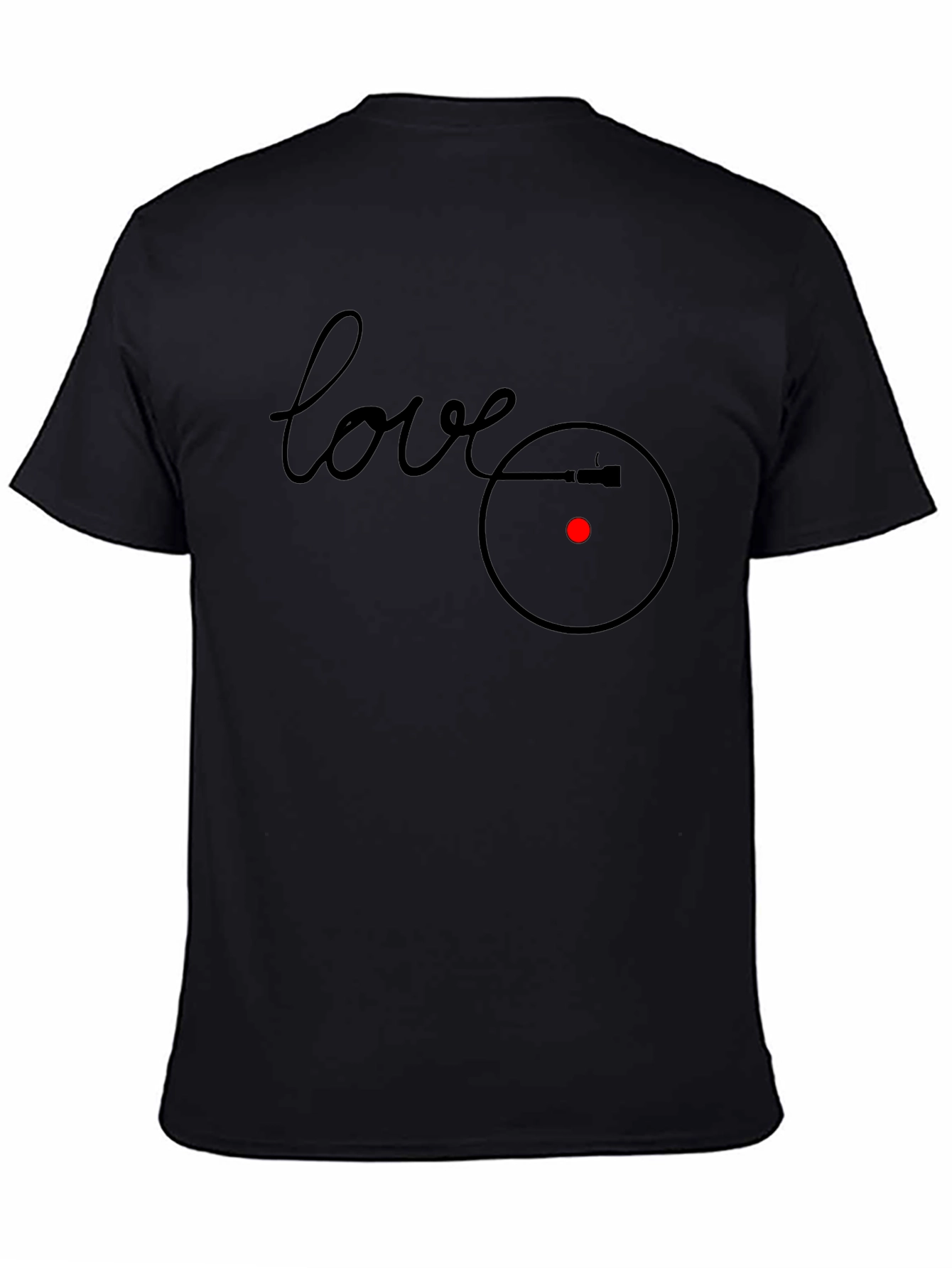 Love Vinyl Record Player Graphic T-Shirt