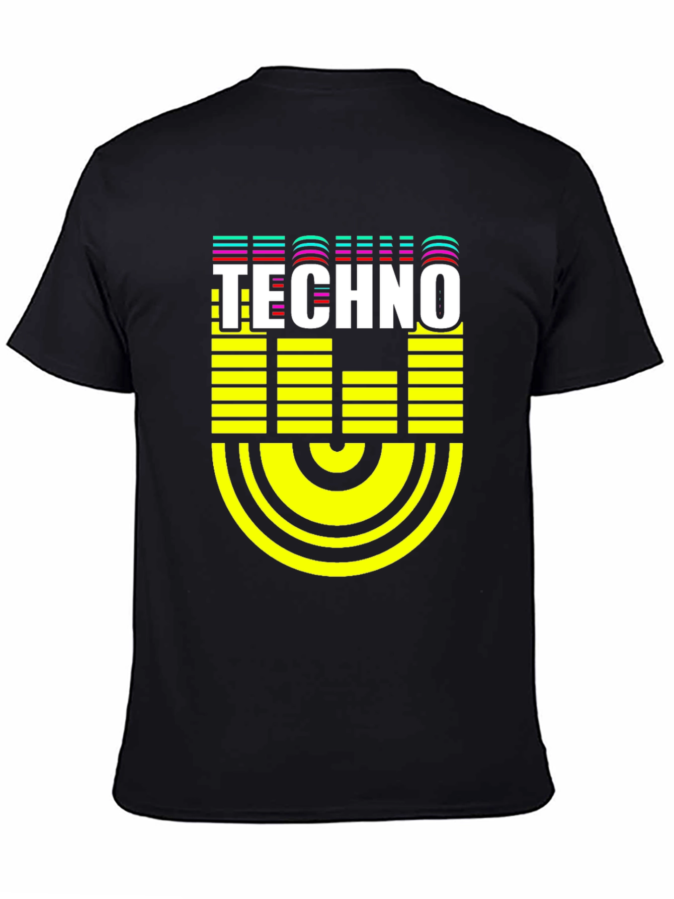 Techno Graphic Black T-Shirt - Electronic Music Tee
