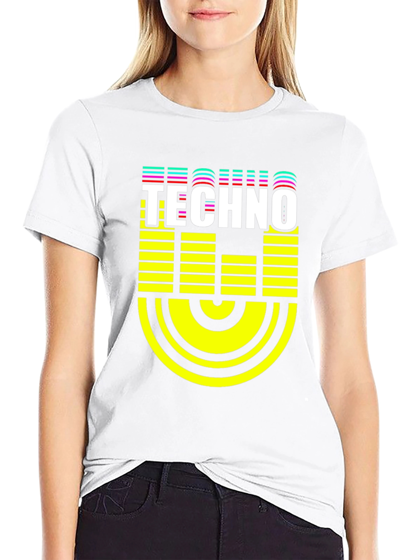 Techno Graphic Black T-Shirt - Electronic Music Tee