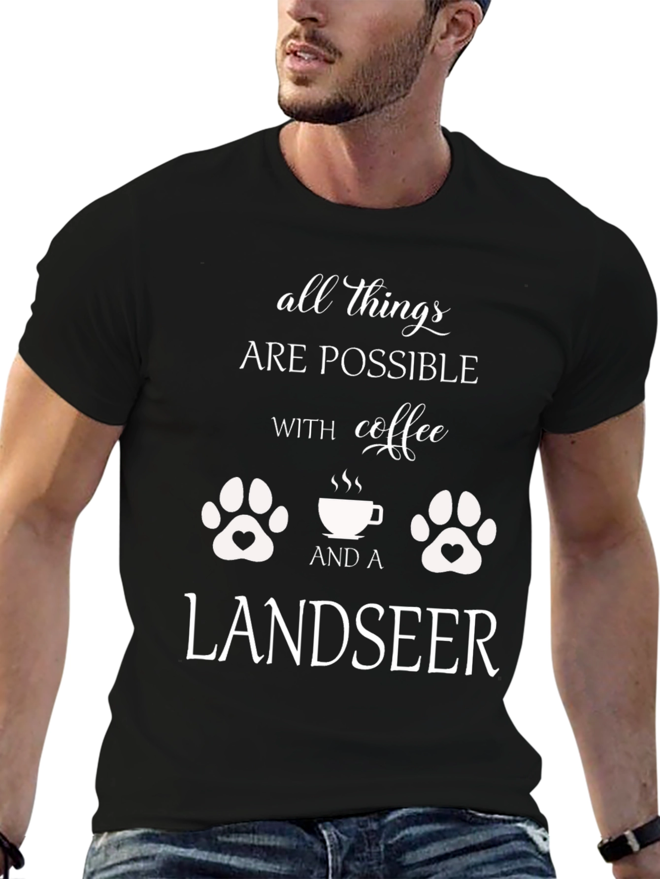 All Things Possible Landseer Dog T-Shirt