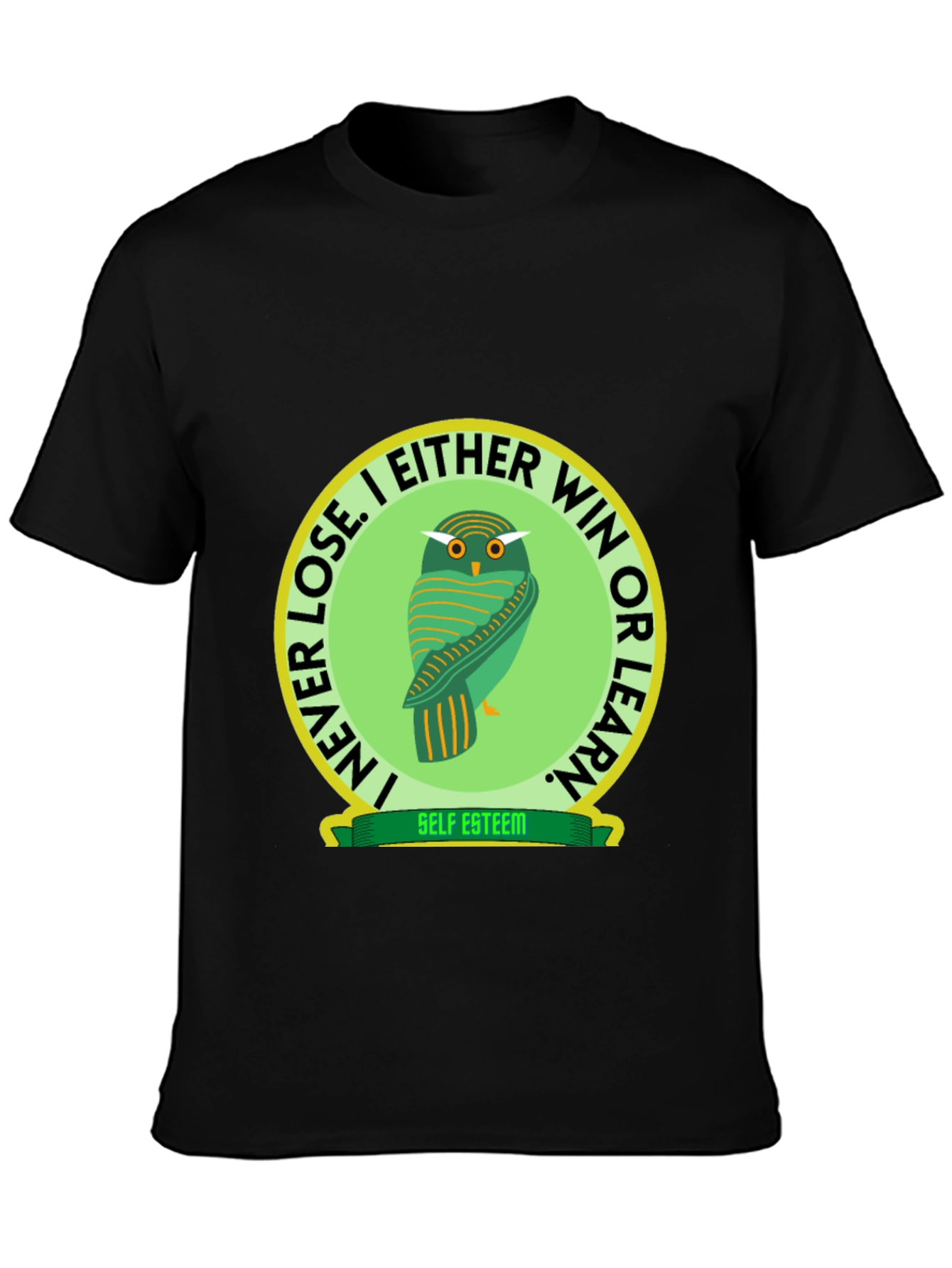 Owl Graphic T-Shirt - Self Esteem Slogan Tee