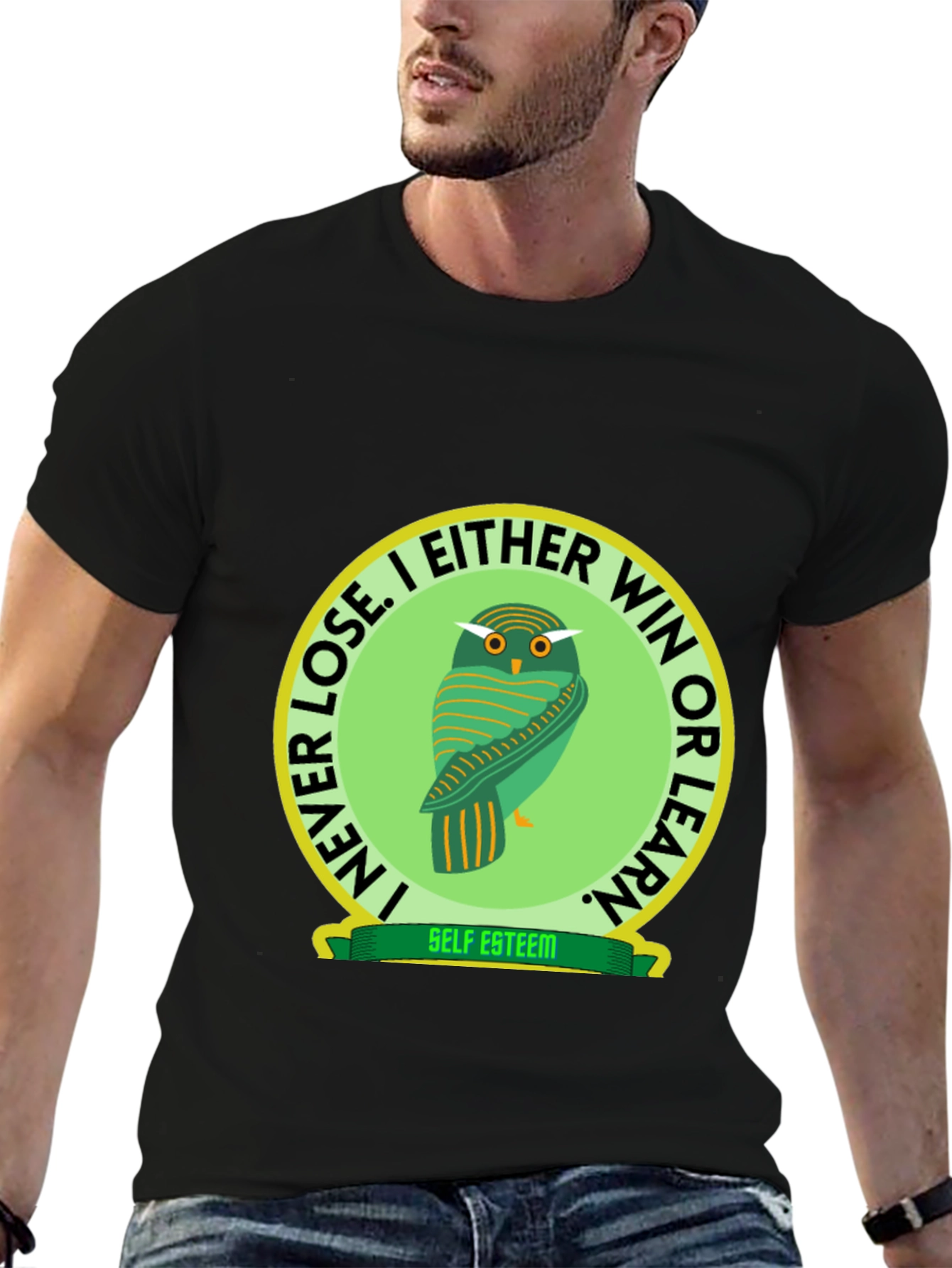 Owl Graphic T-Shirt - Self Esteem Slogan Tee