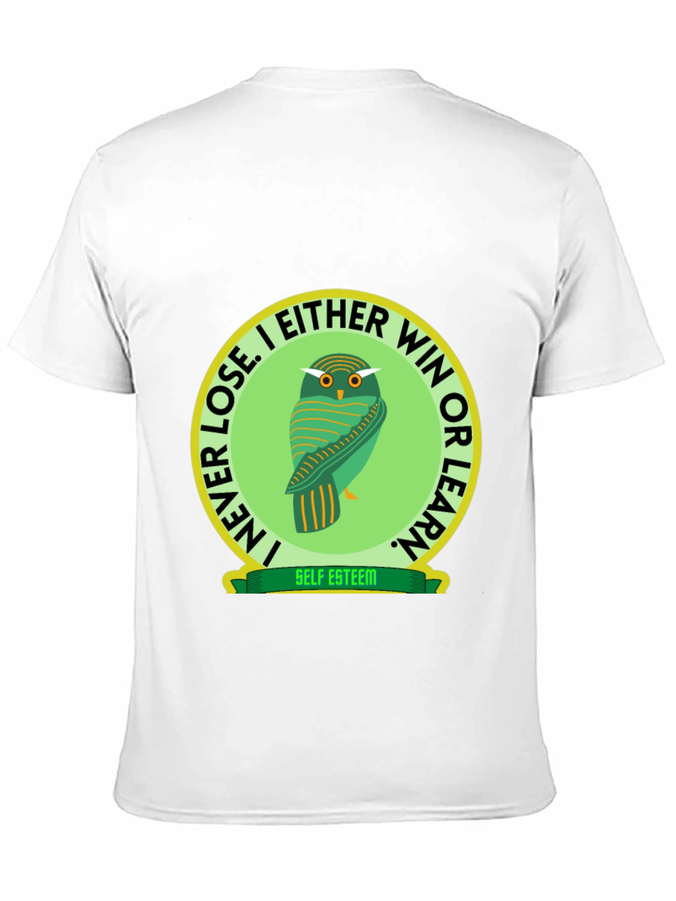 Owl Graphic T-Shirt - Self Esteem Slogan Tee
