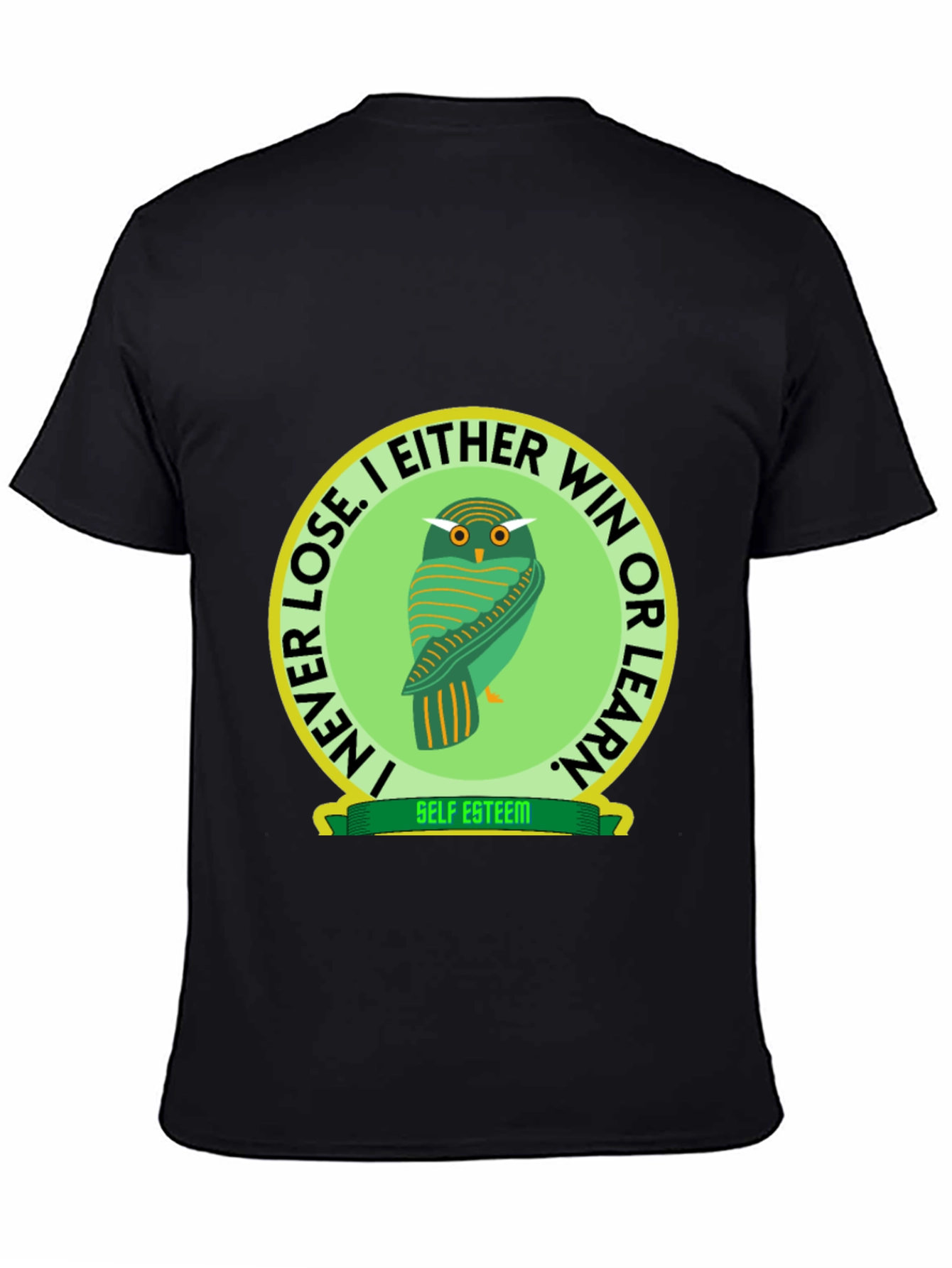 Owl Graphic T-Shirt - Self Esteem Slogan Tee
