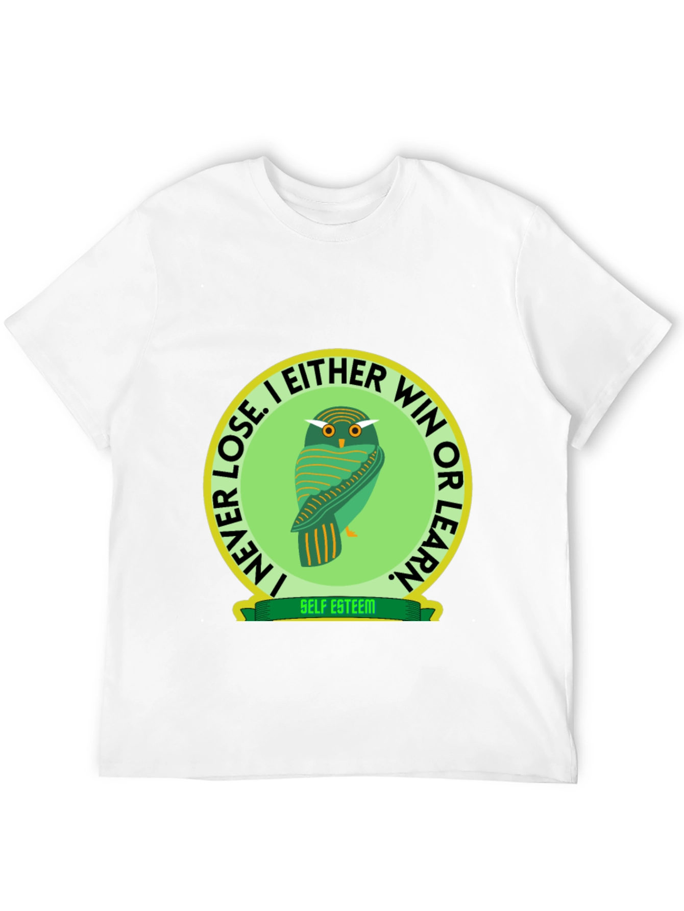 Owl Graphic T-Shirt - Self Esteem Slogan Tee