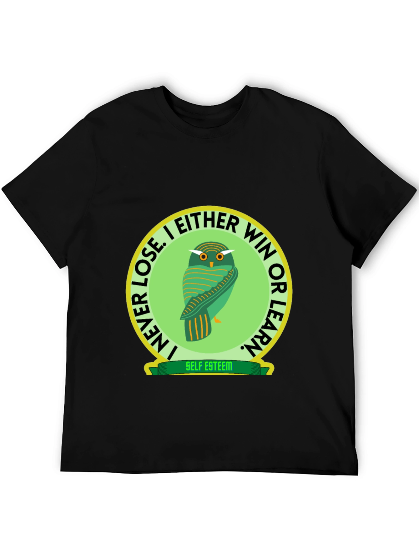 Owl Graphic T-Shirt - Self Esteem Slogan Tee