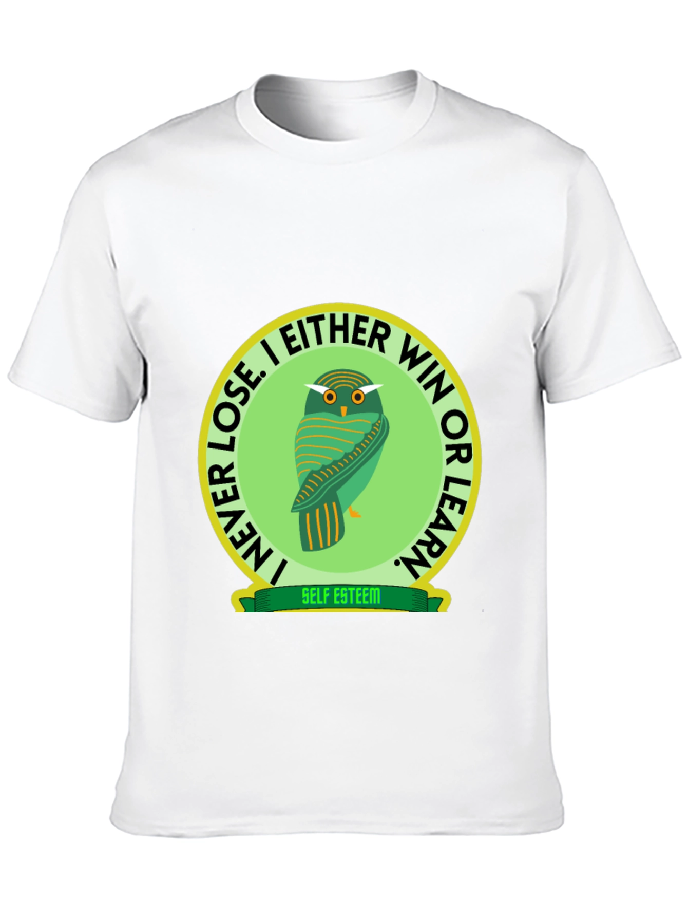 Owl Graphic T-Shirt - Self Esteem Slogan Tee