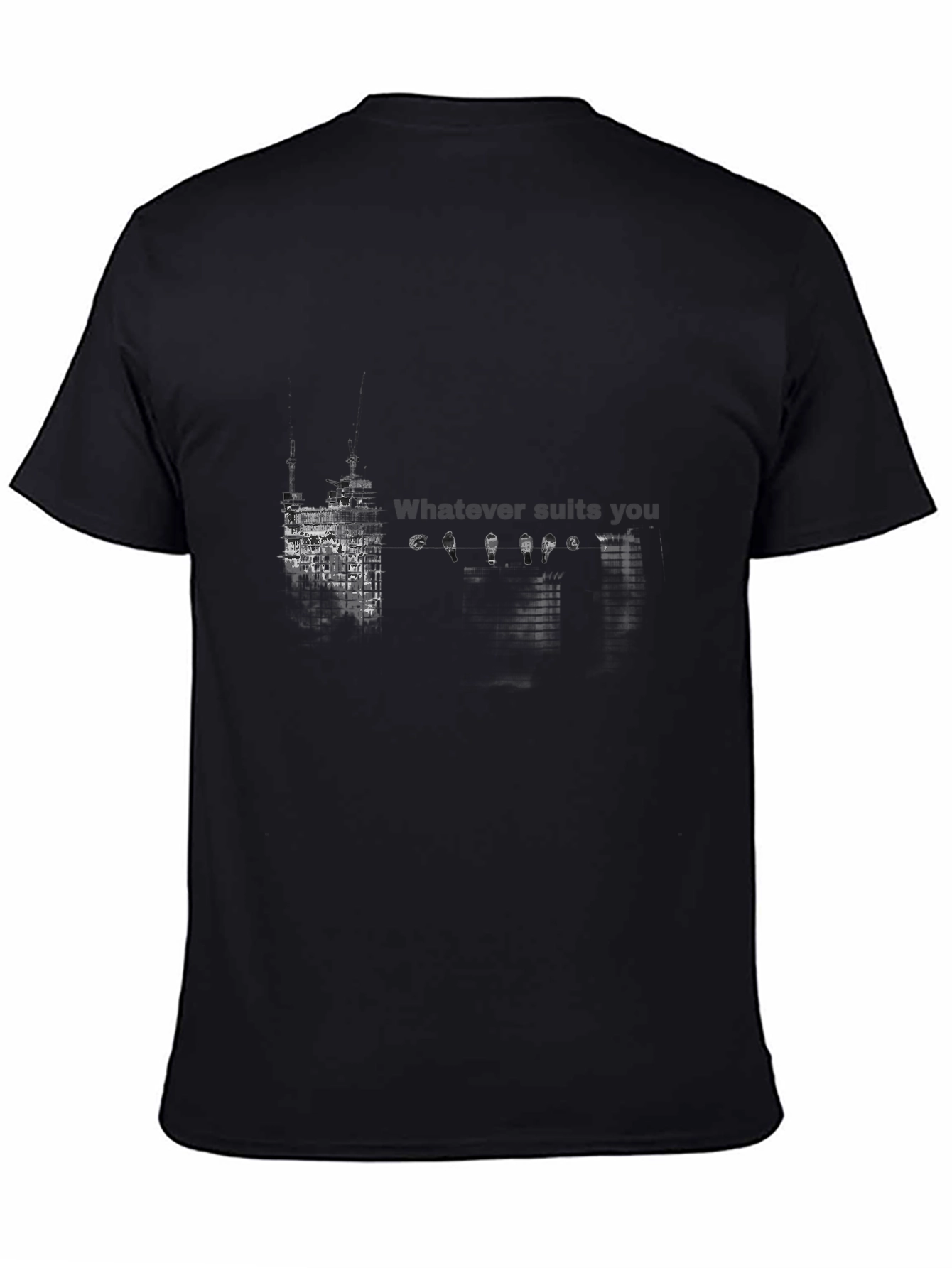 Whatever Suits You Black Graphic Tee
