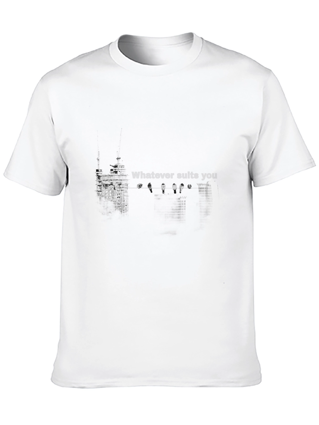 Whatever Suits You Black Graphic Tee