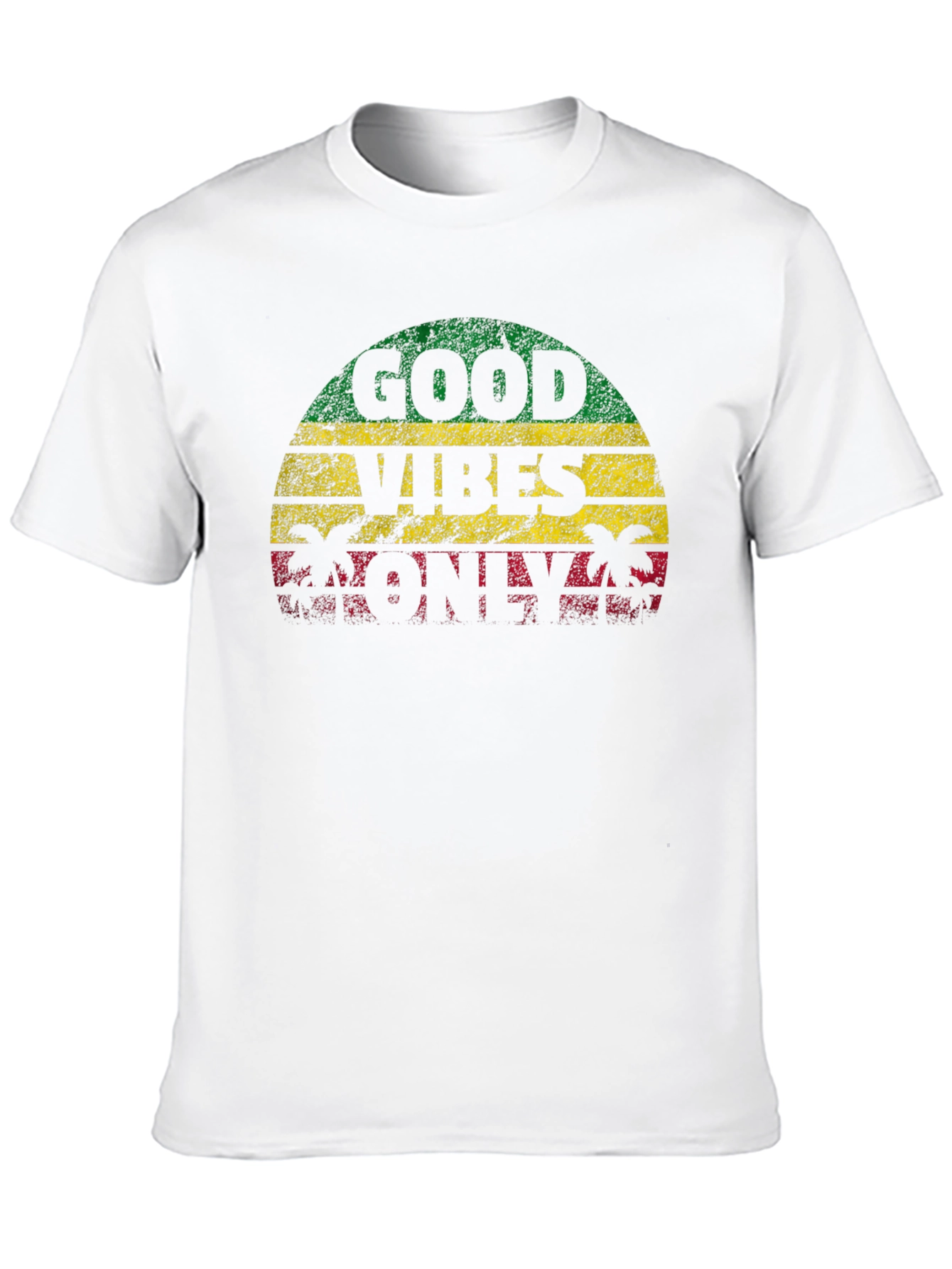 Good Vibes Only Graphic T-Shirt - Reggae Style