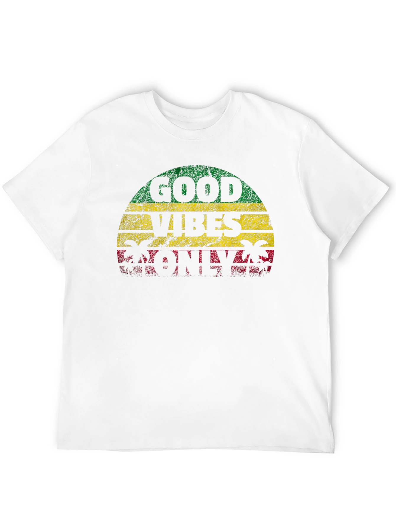 Good Vibes Only Graphic T-Shirt - Reggae Style