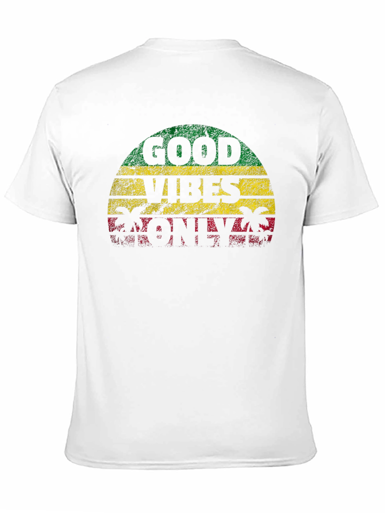 Good Vibes Only Graphic T-Shirt - Reggae Style