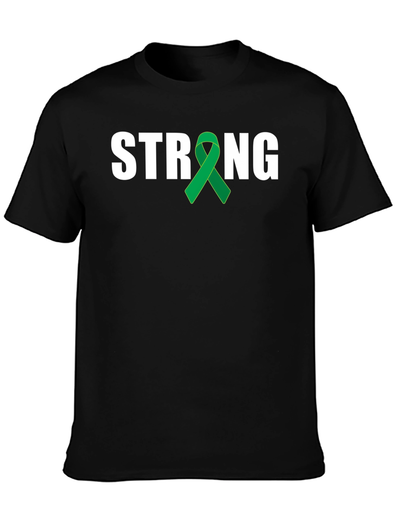 Strong Awareness Ribbon Tee - Black