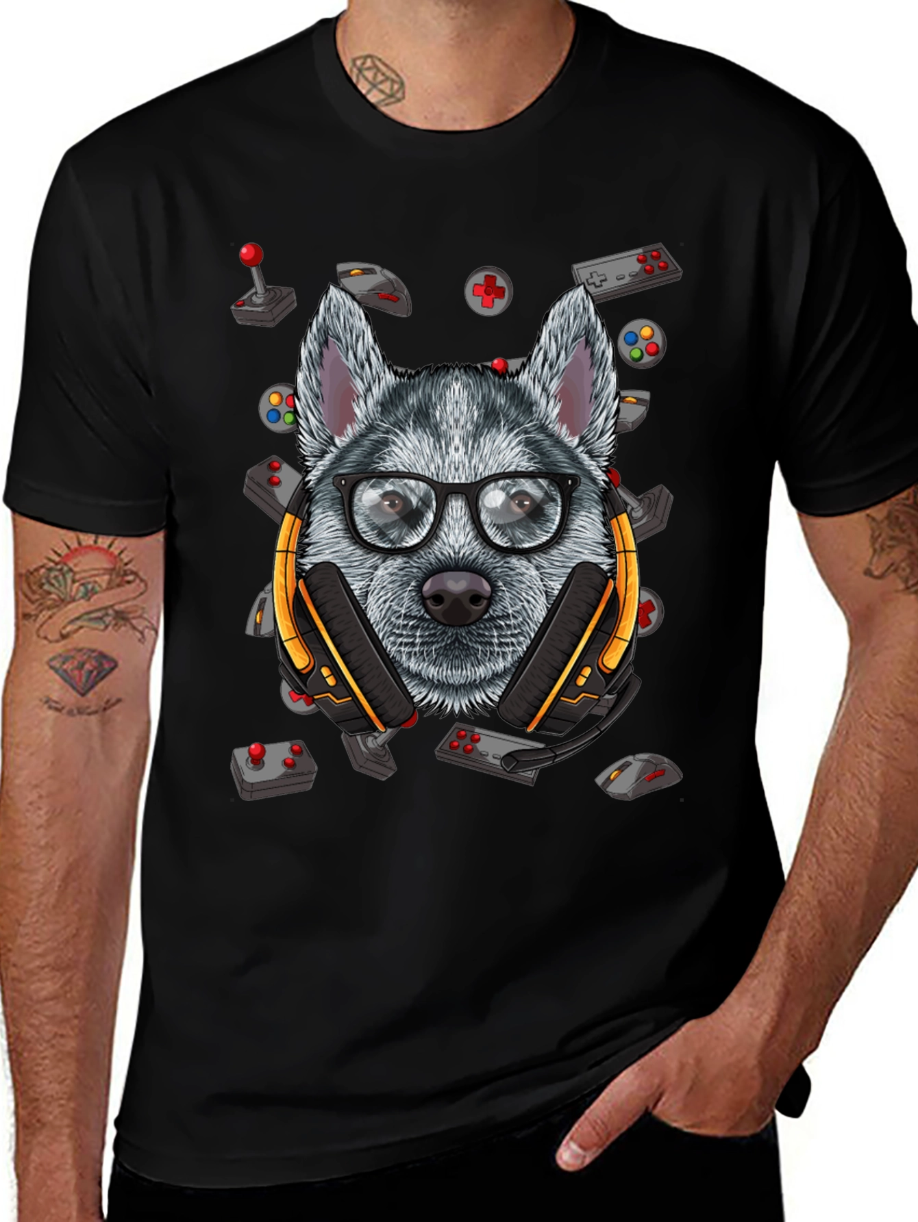 Gamer Dog T-Shirt - Cool Canine Gamer