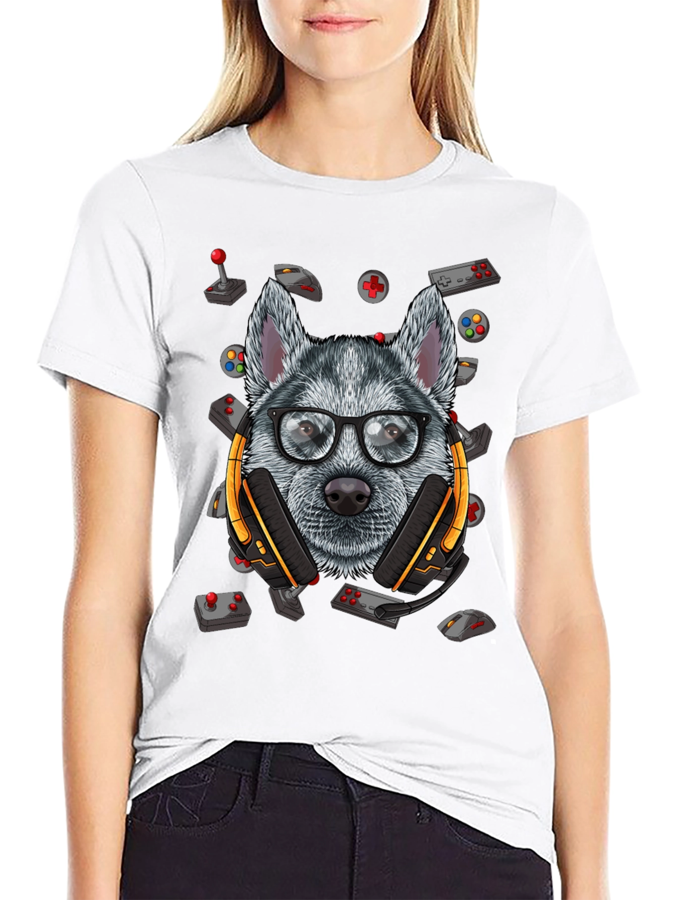 Gamer Dog T-Shirt - Cool Canine Gamer