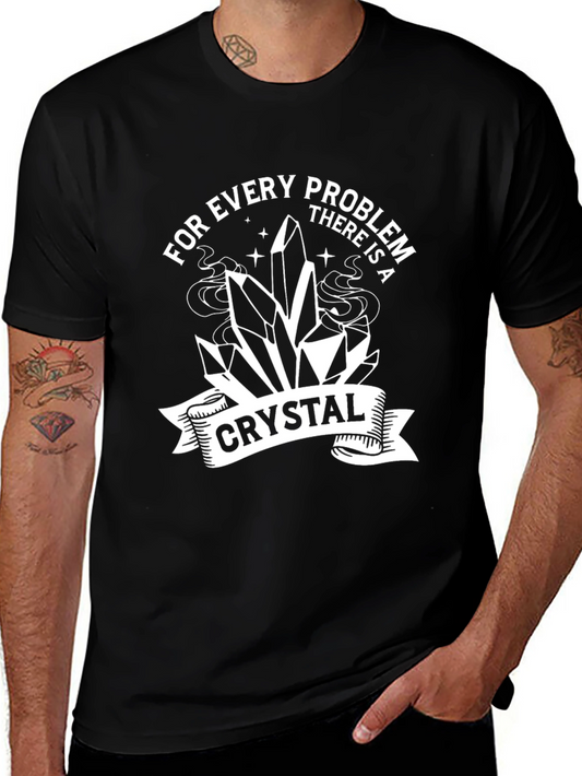 Every Problem Crystal T-Shirt - Black Graphic Tee