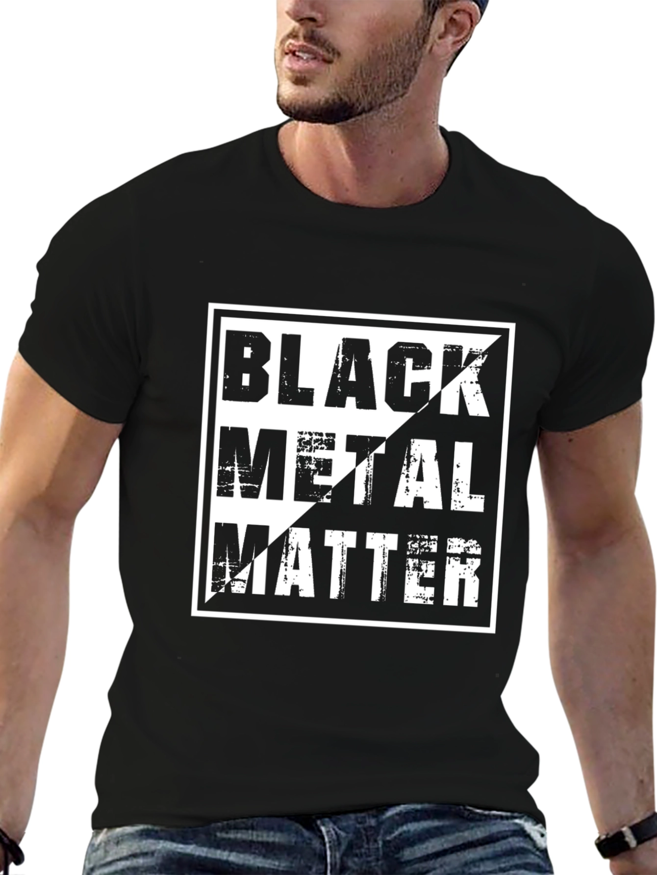 Black Metal Matter Graphic T-Shirt