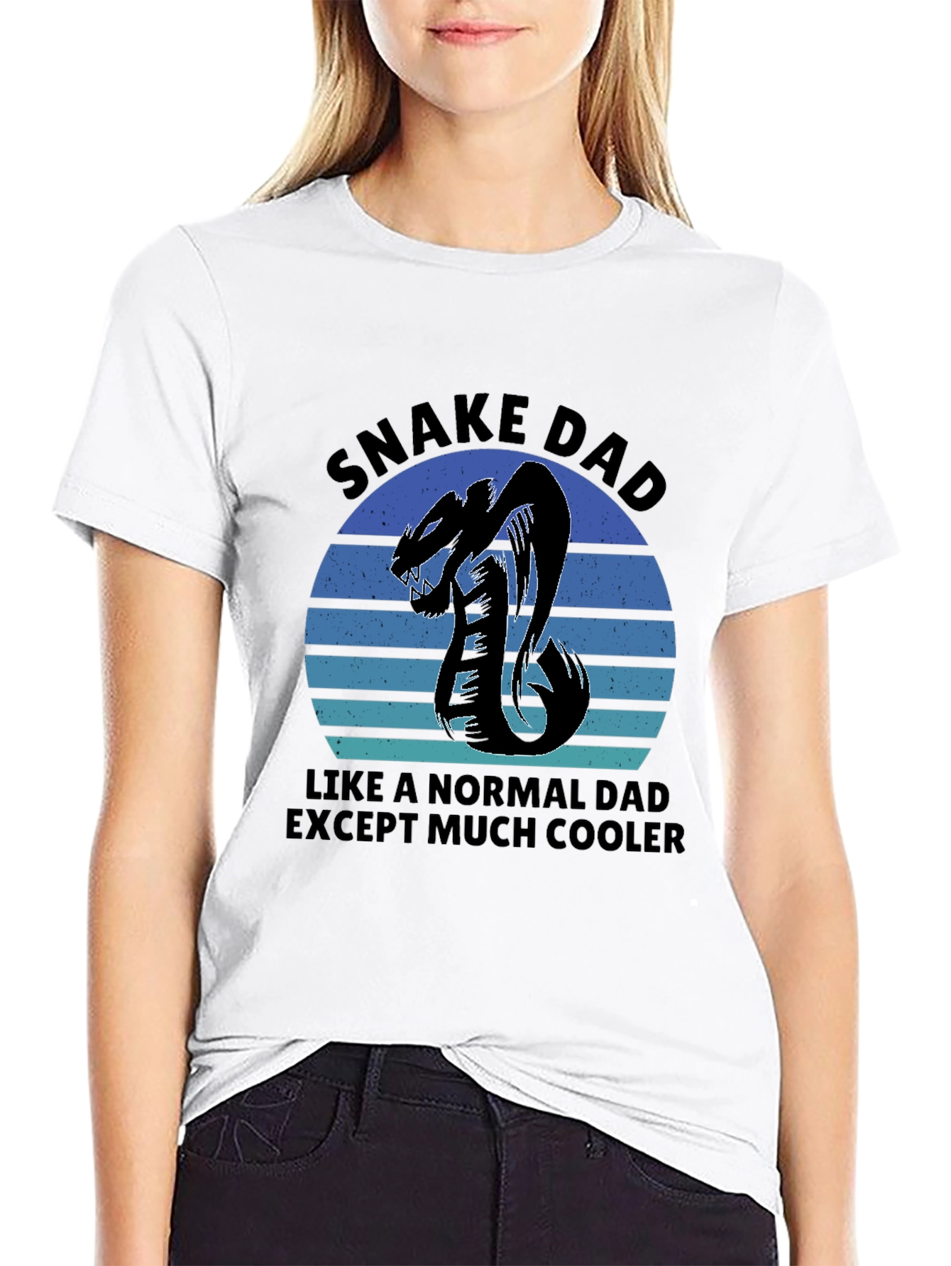 Snake Dad Graphic T-Shirt - Cool Dad Style