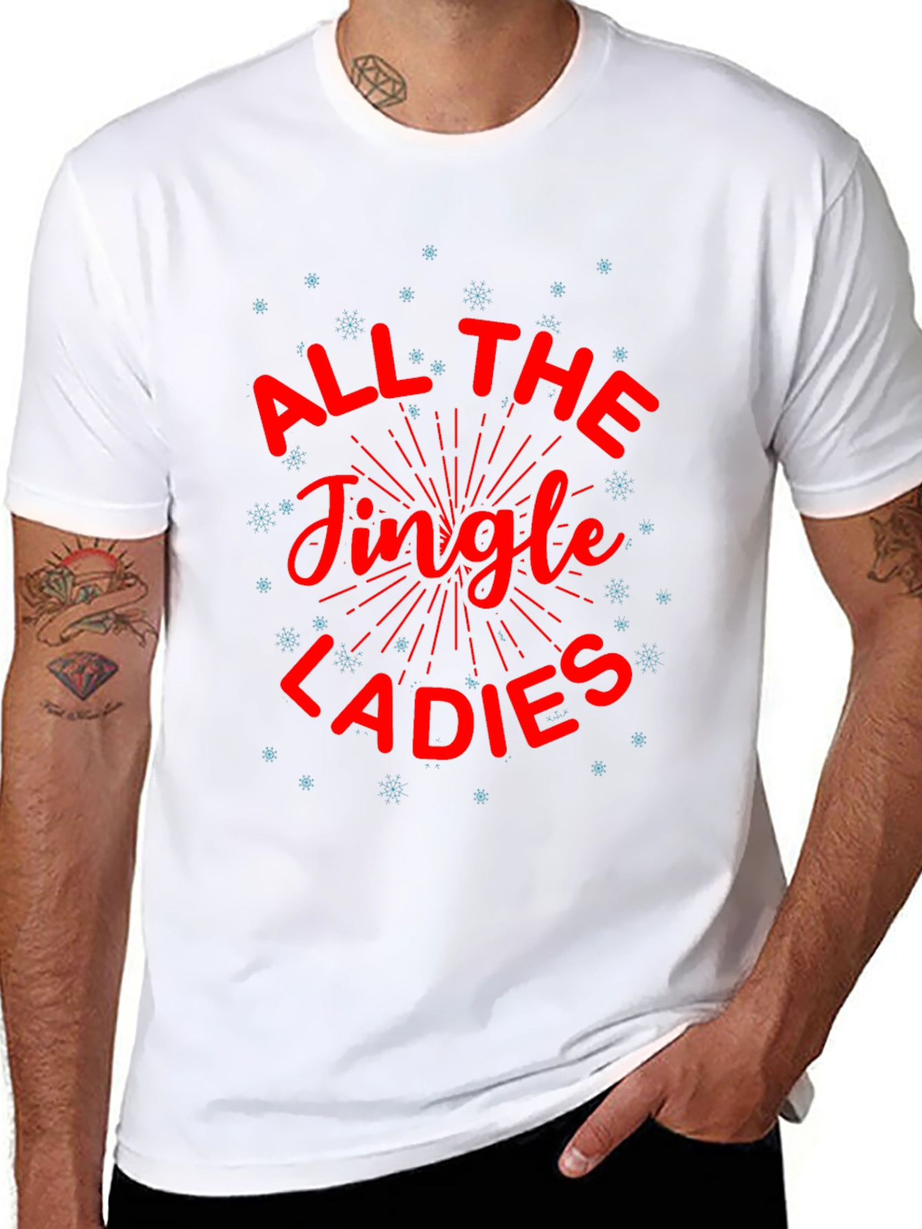 Jingle Ladies Graphic Tee - Holiday Cheer