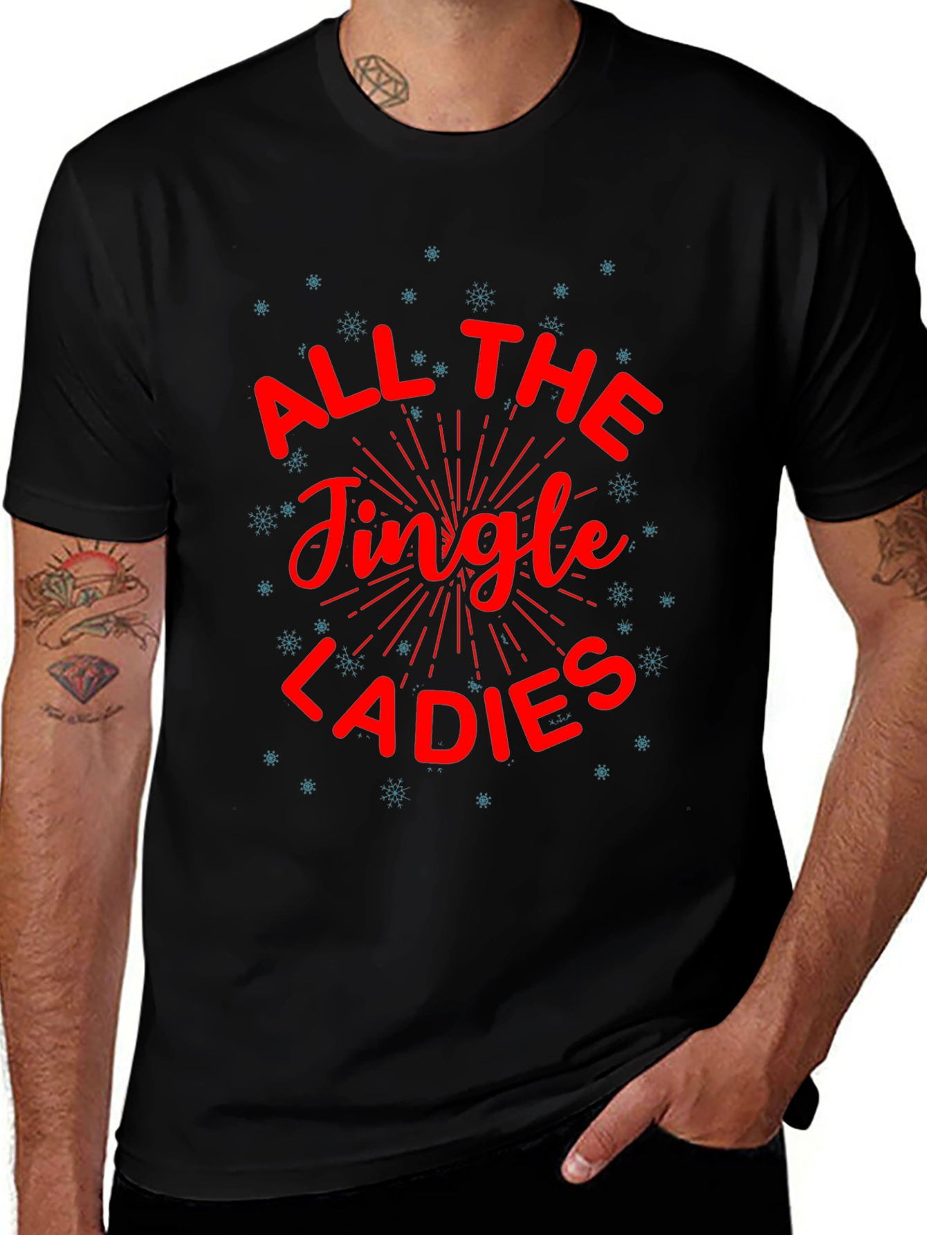 Jingle Ladies Graphic Tee - Holiday Cheer