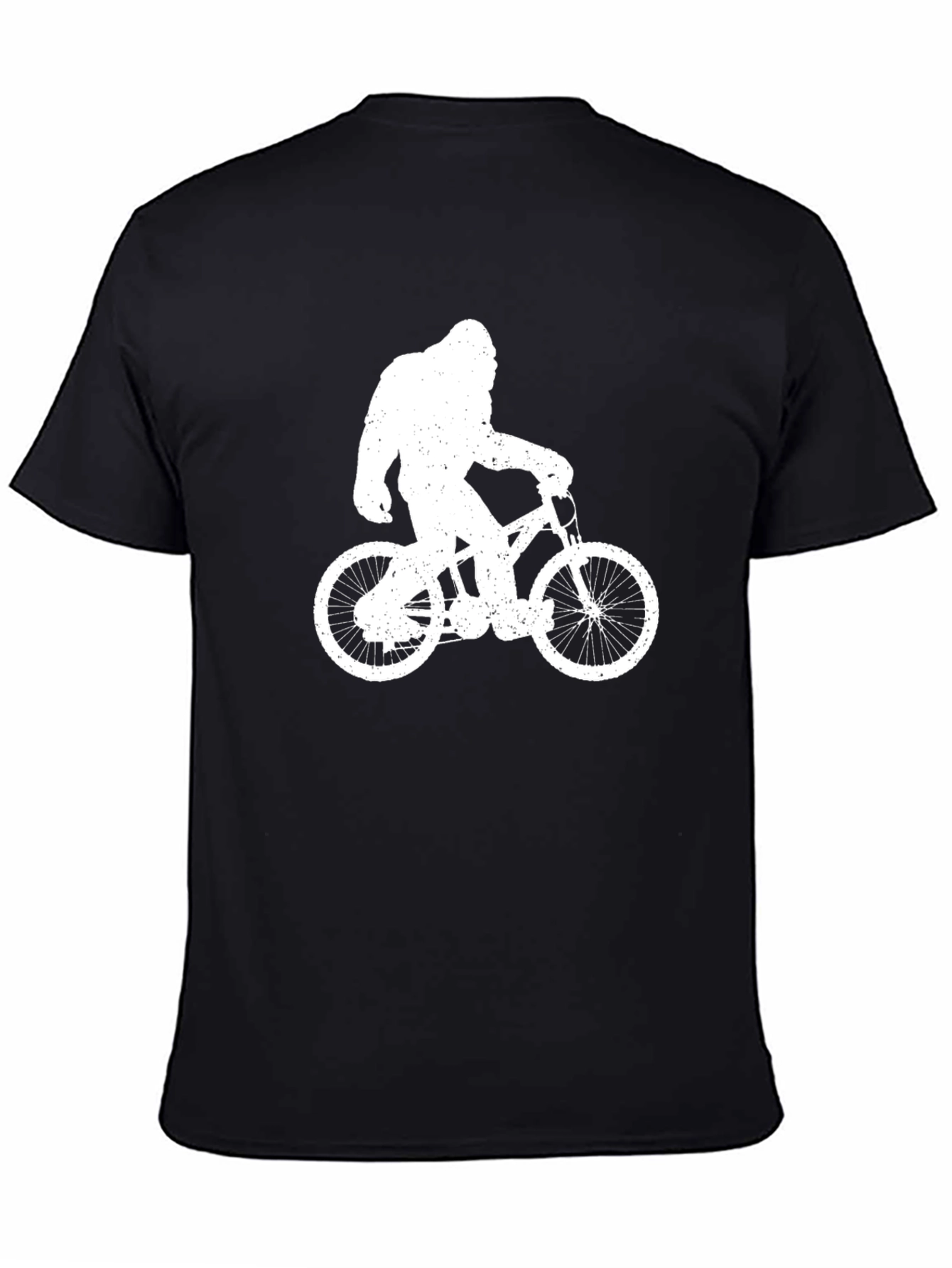 Bigfoot Riding Bike Mens Graphic Tee