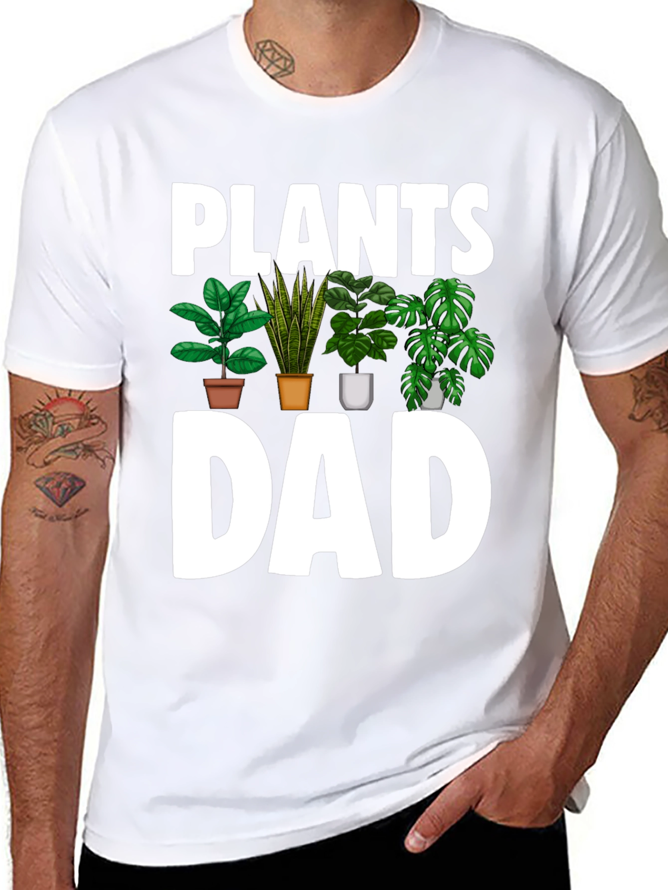 Plants Dad T-Shirt - Gardener Father Tee