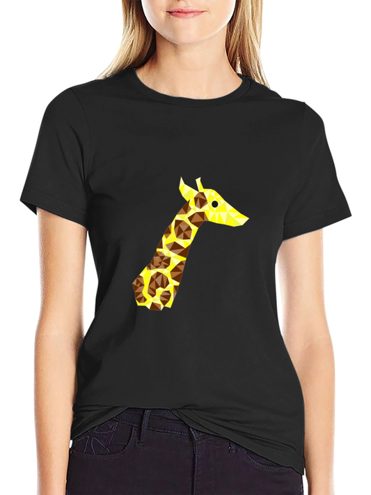 Geometric Giraffe Graphic Tee