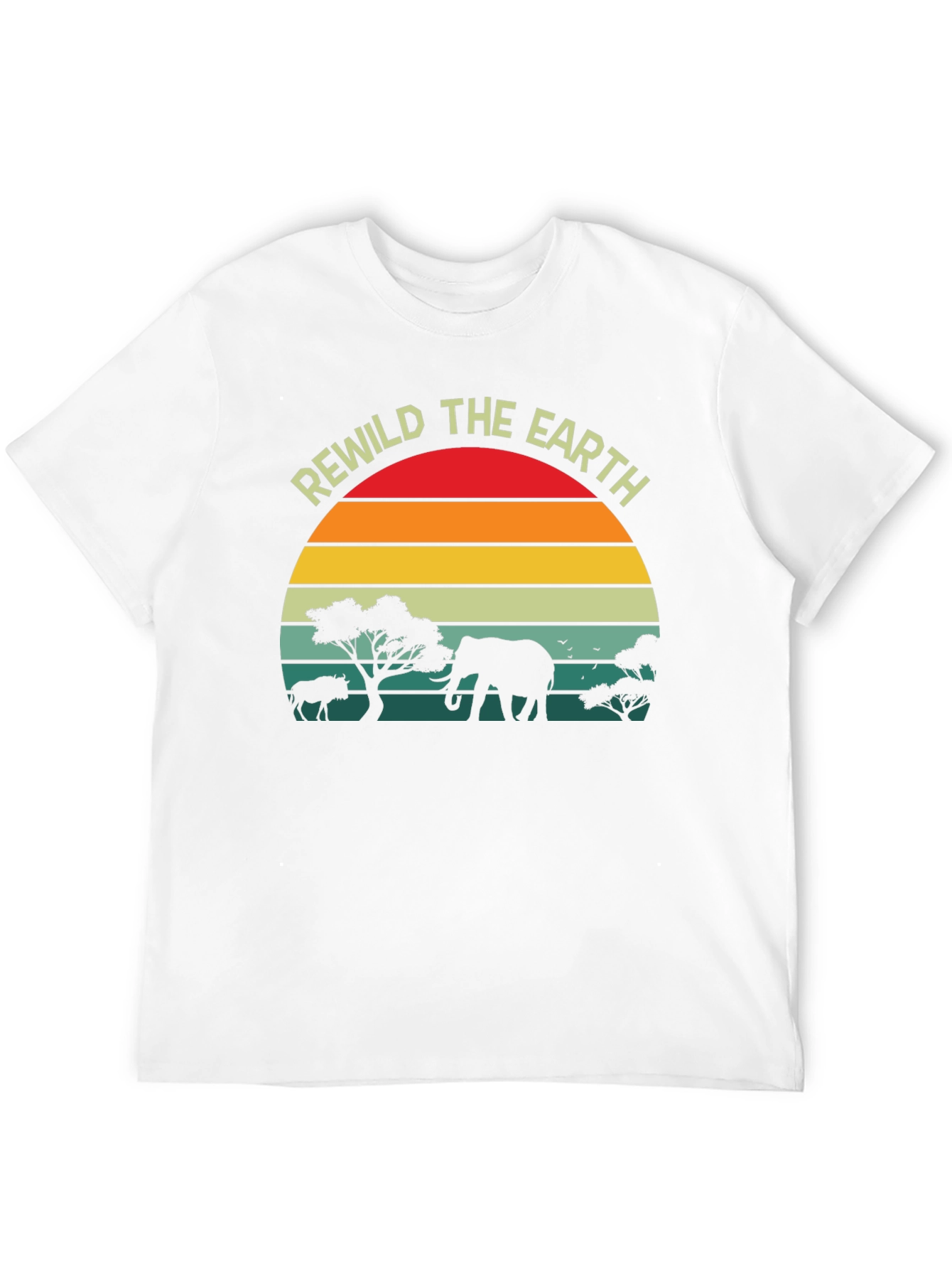 Rewild the Earth Graphic T-Shirt - Wildlife Conservation Tee