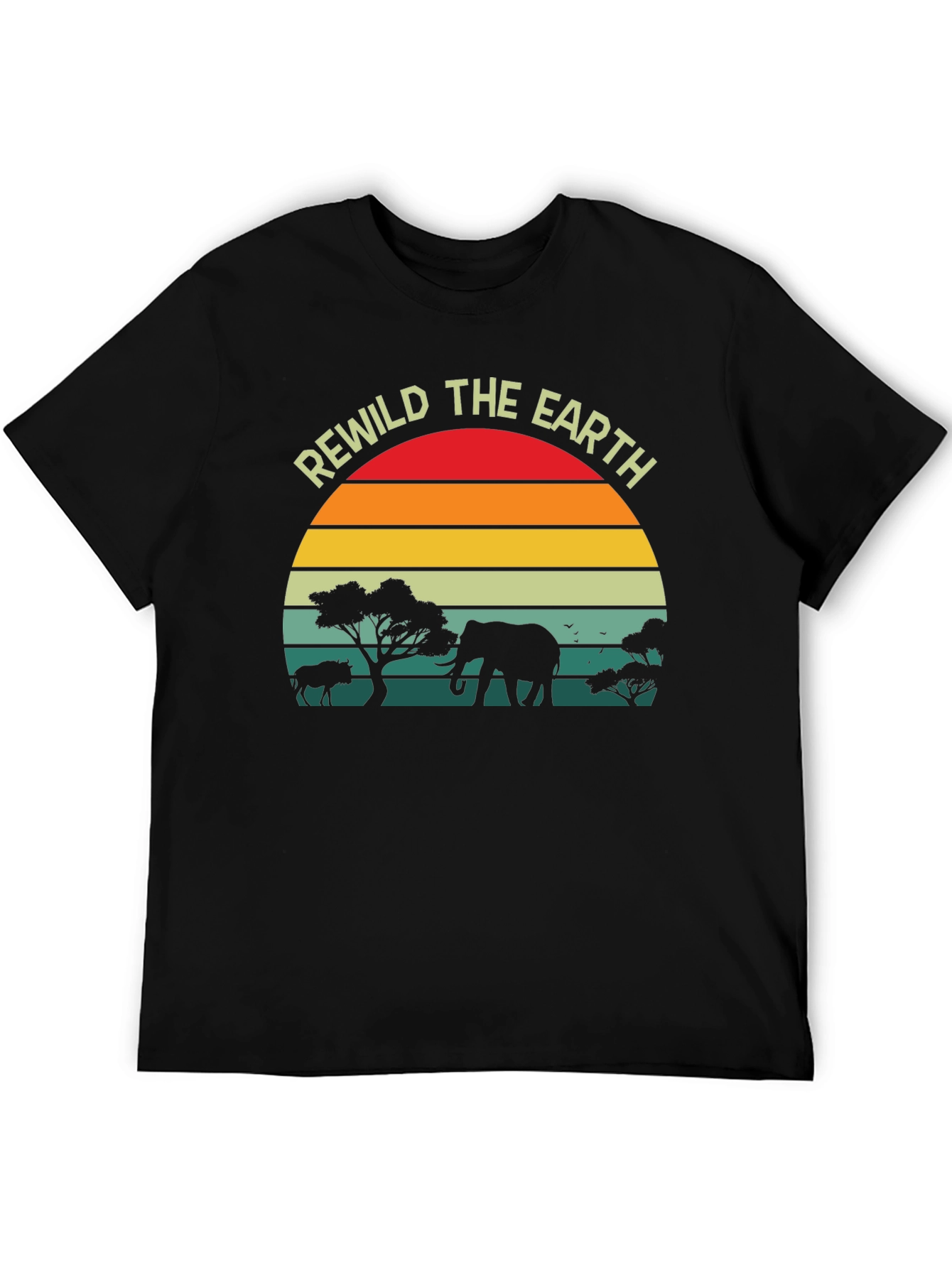 Rewild the Earth Graphic T-Shirt - Wildlife Conservation Tee