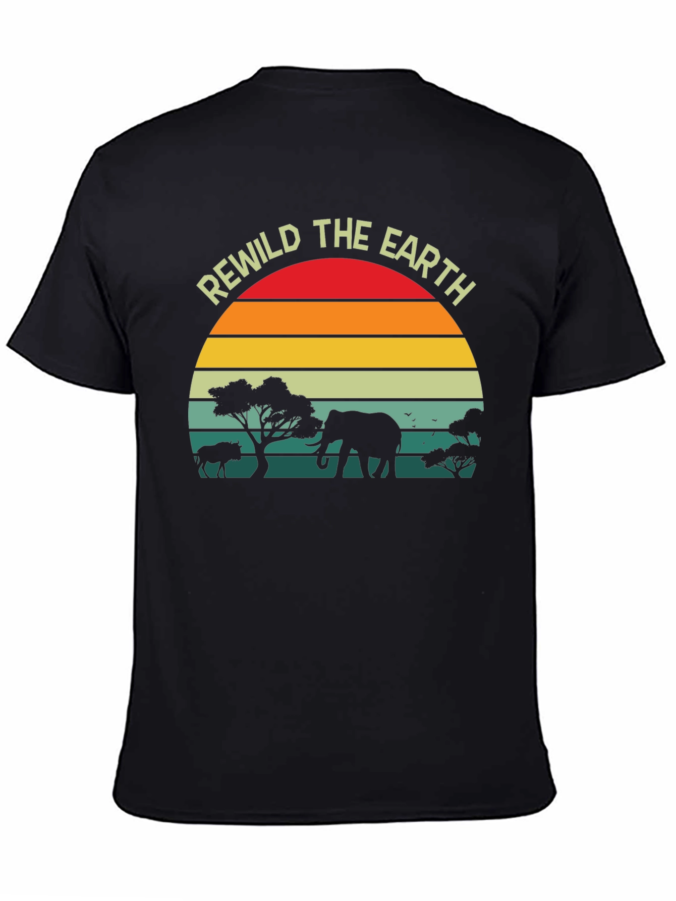 Rewild the Earth Graphic T-Shirt - Wildlife Conservation Tee