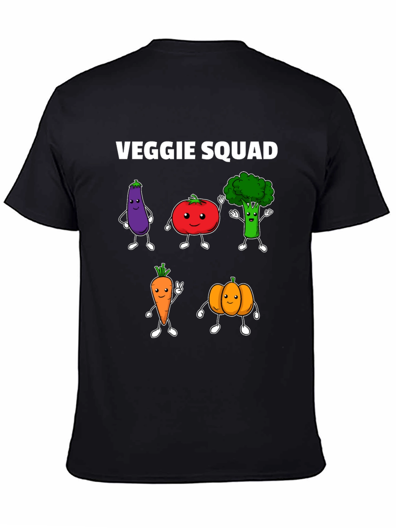 Veggie Squad Graphic Tee - Black T-Shirt