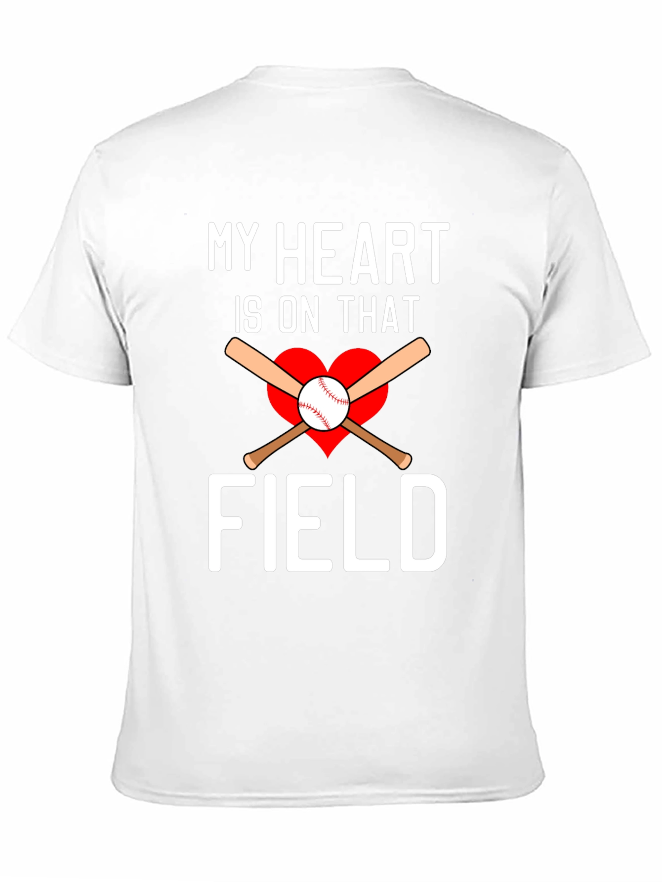 My Heart is on That Field Baseball T-Shirt