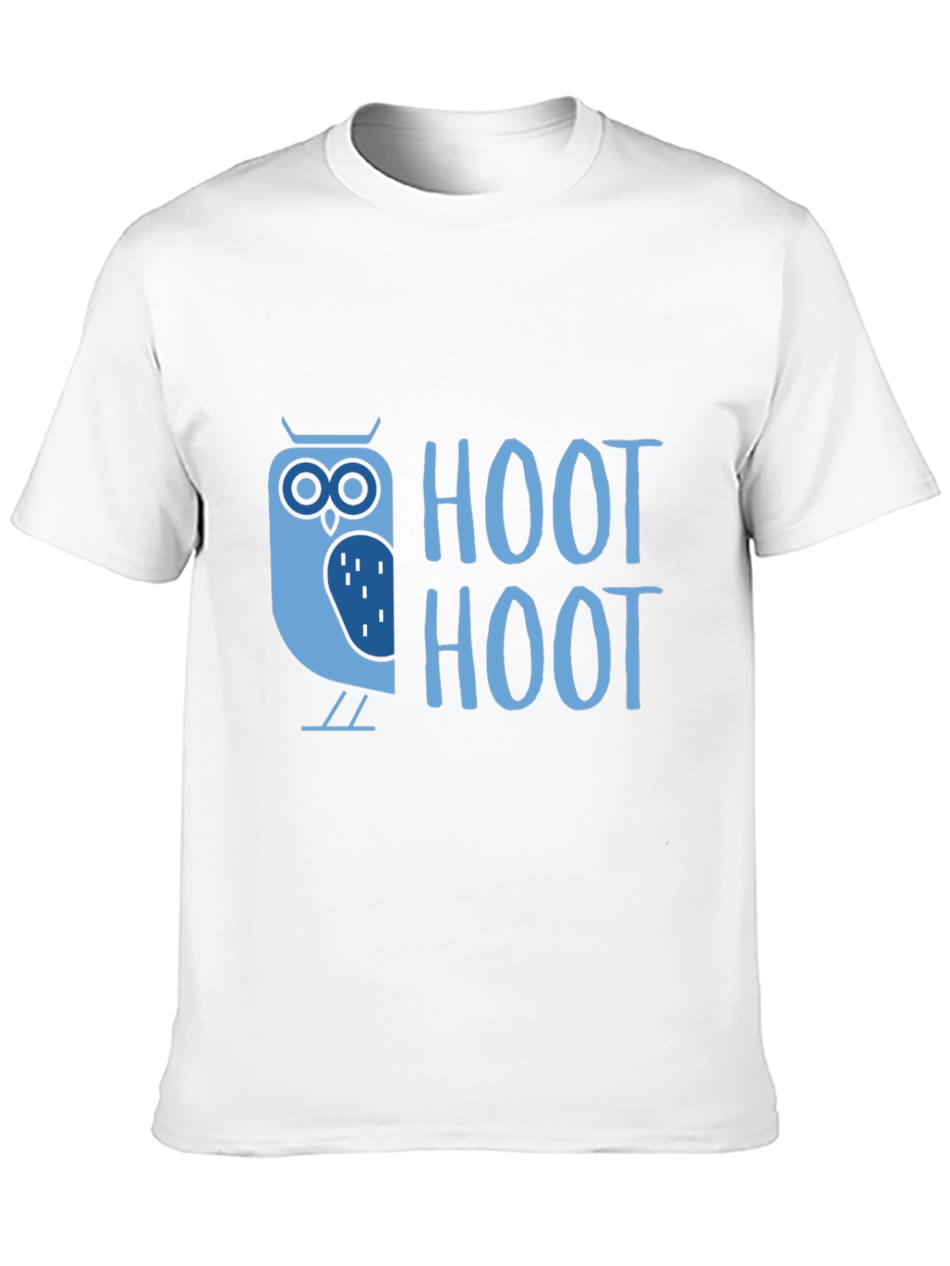 Hoot Owl Graphic Tee - Black Cotton T-Shirt