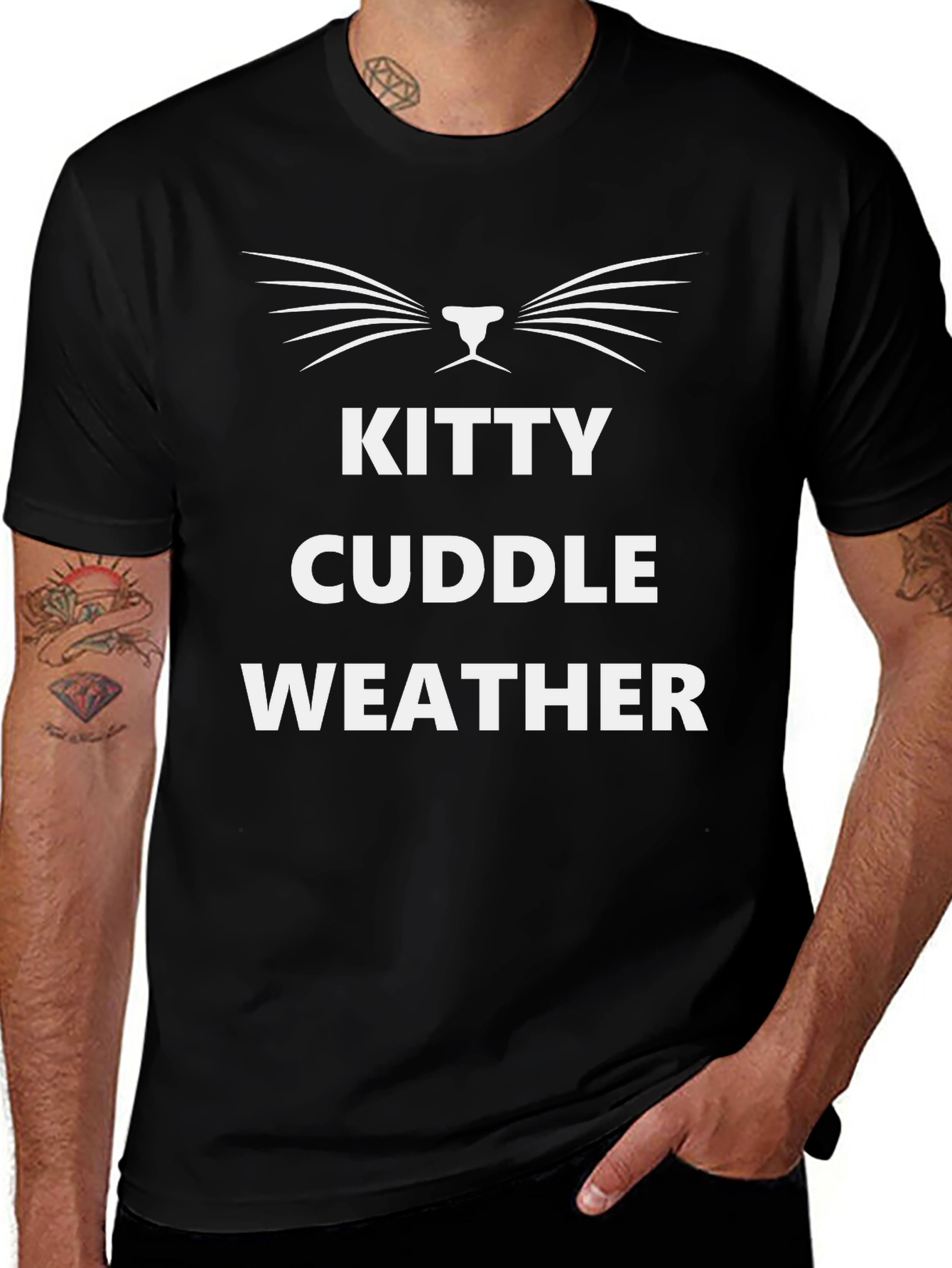 Kitty Cuddle Weather T-Shirt - Cat Lover Tee