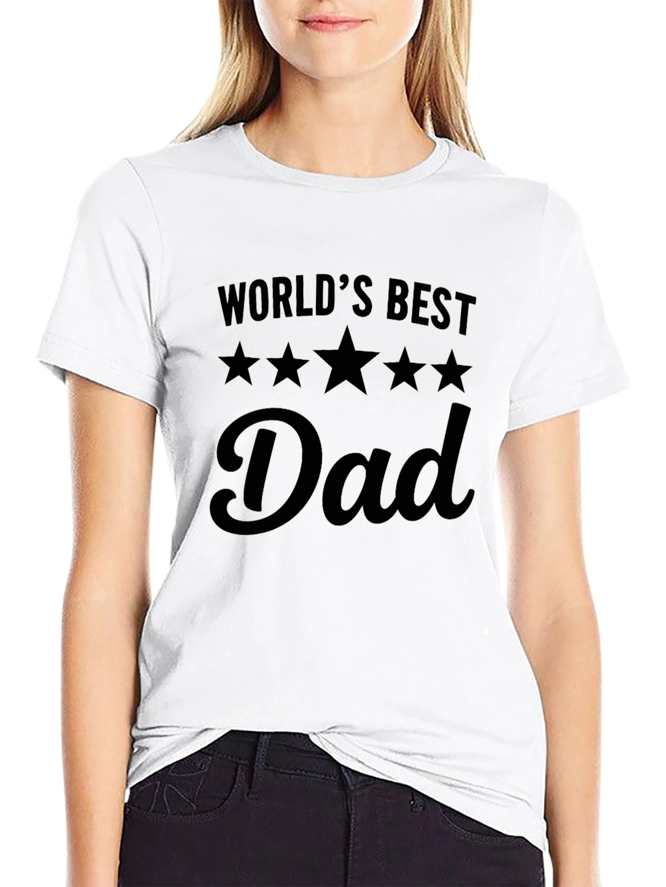 Worlds Best Dad Graphic Tee - Black T-Shirt