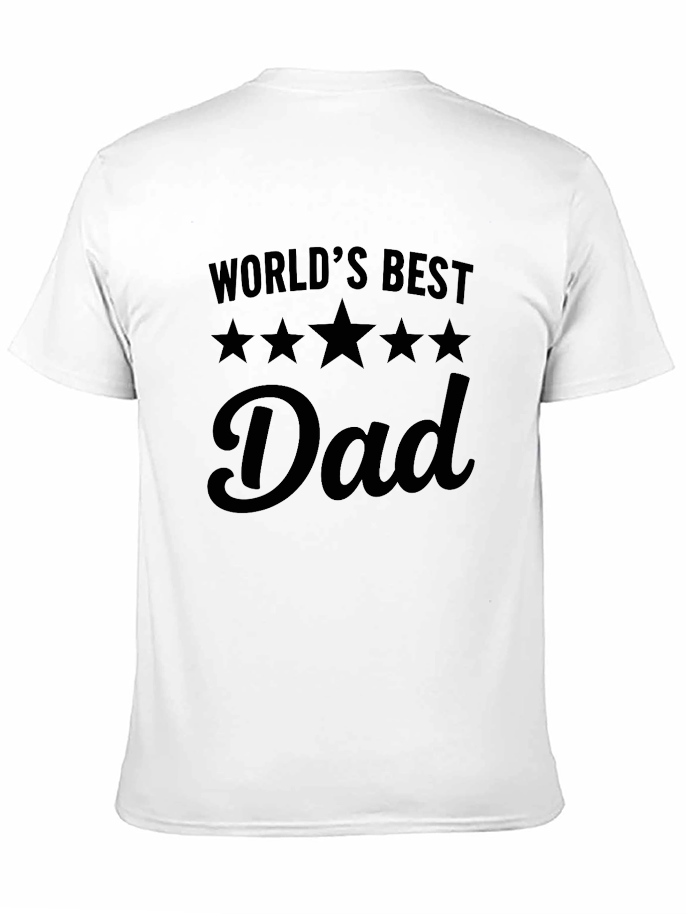 Worlds Best Dad Graphic Tee - Black T-Shirt