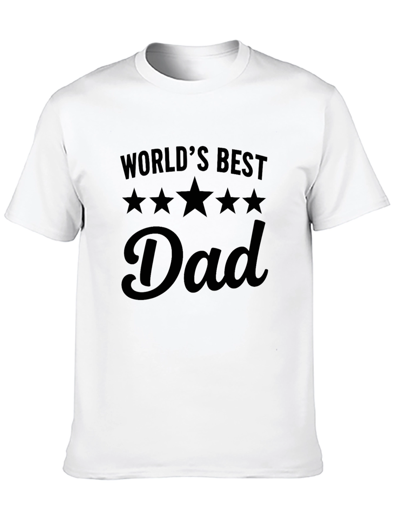 Worlds Best Dad Graphic Tee - Black T-Shirt
