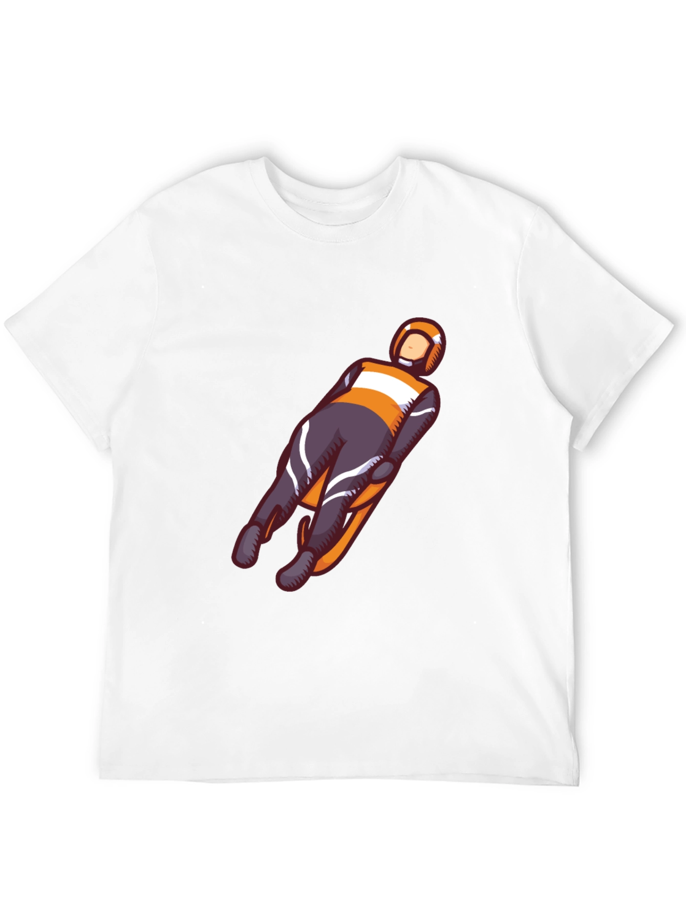 Luge T-Shirt: Black Cotton Graphic Tee