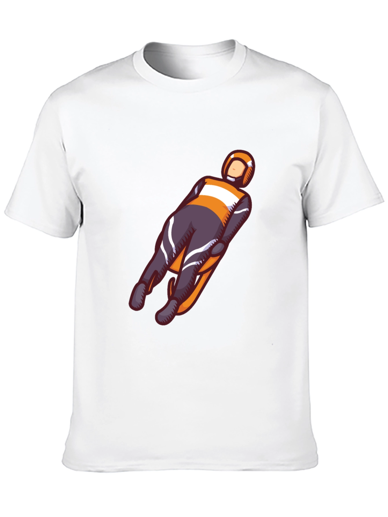 Luge T-Shirt: Black Cotton Graphic Tee